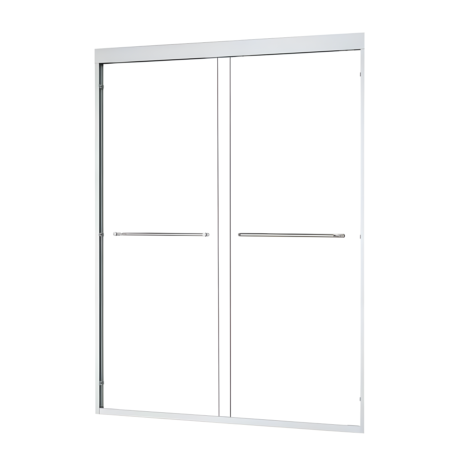 Ennis 48" W x 76" H By Pass Framed Shower Door with Clear Glass
