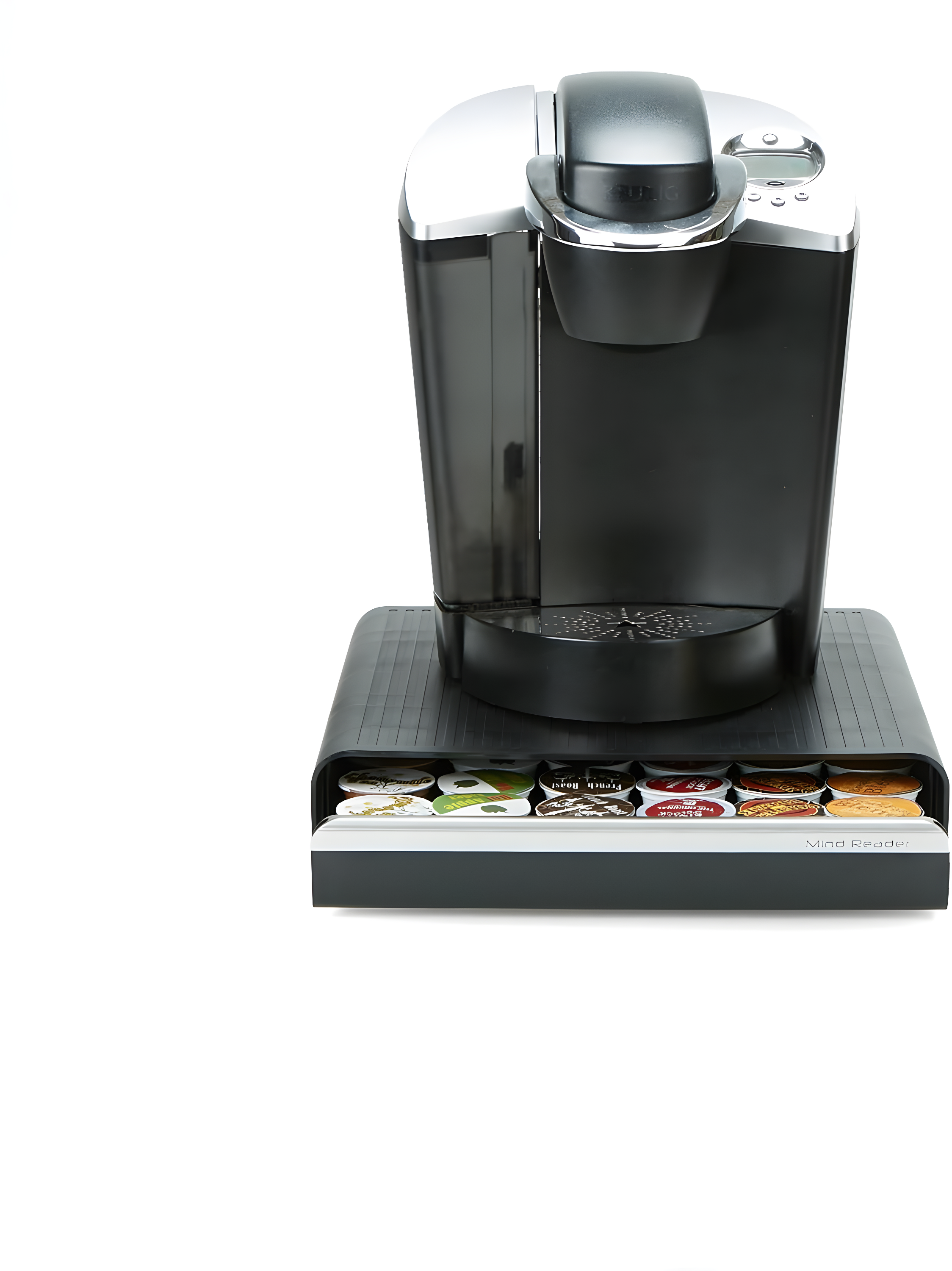TUHOME FURNITURE LLC K-Cup Holder Coffee Pod Organizer Compatible With Keurig Accessories Holds 36 Coffee Pods, Black