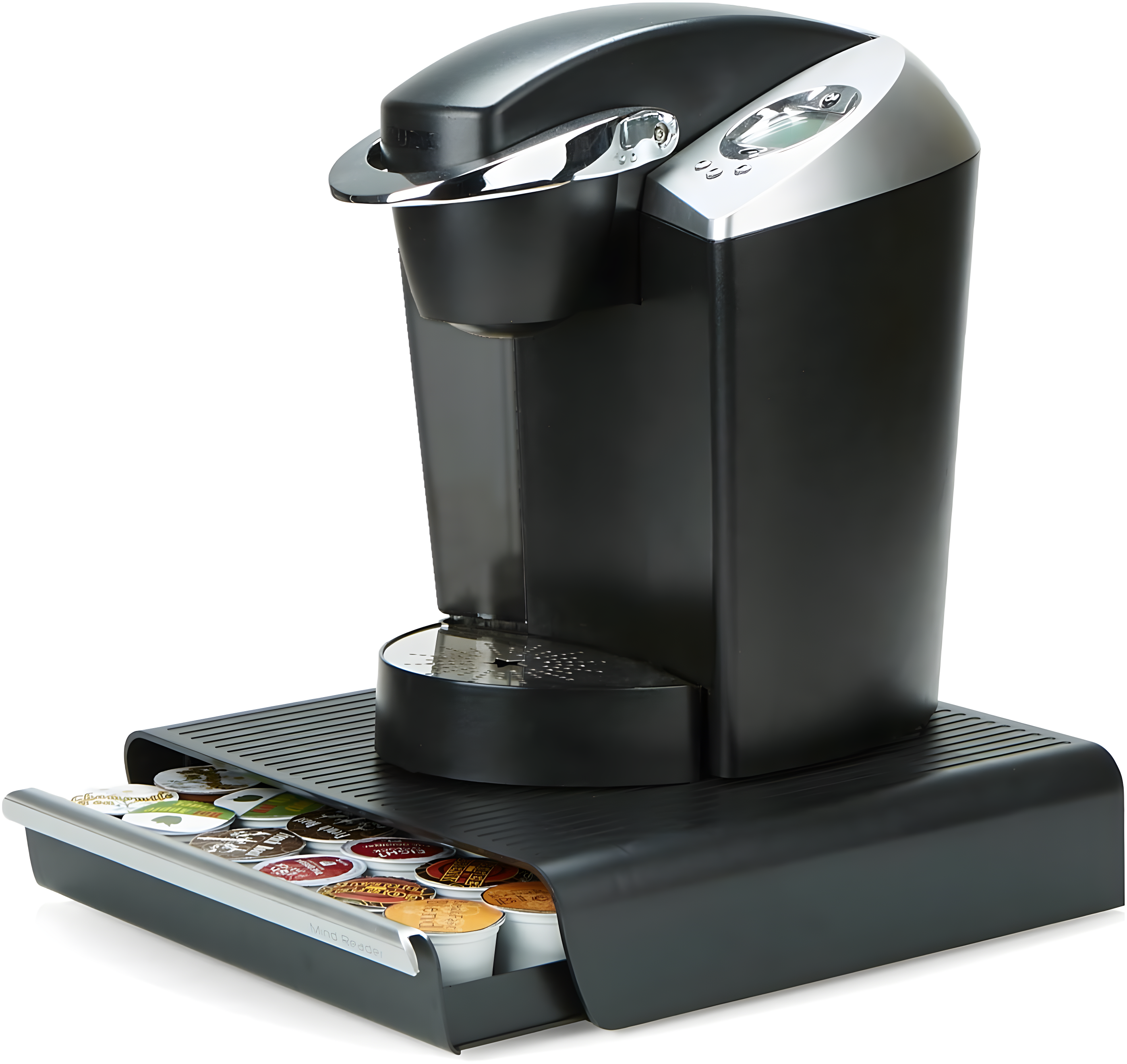 TUHOME FURNITURE LLC K-Cup Holder Coffee Pod Organizer Compatible With Keurig Accessories Holds 36 Coffee Pods, Black
