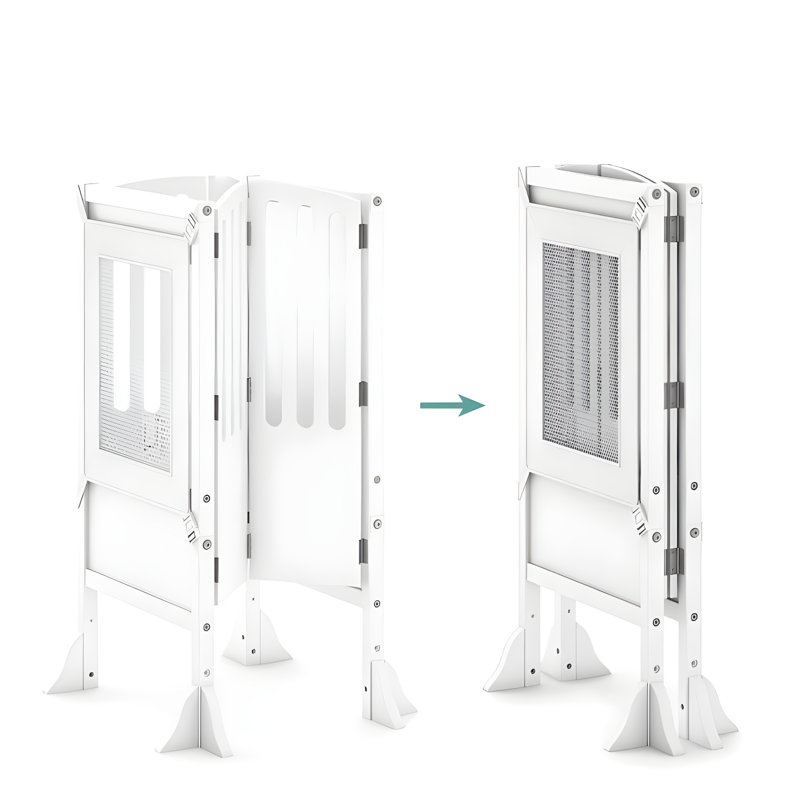 Guidecraft Contemporary Kitchen Helper Foldable Step Stool