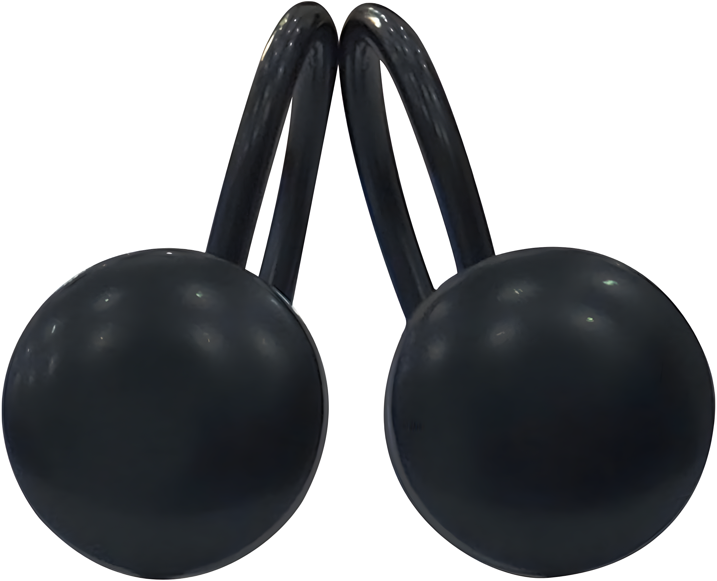 2.5'' Straight Tension Shower Curtain Rod & Hook Set