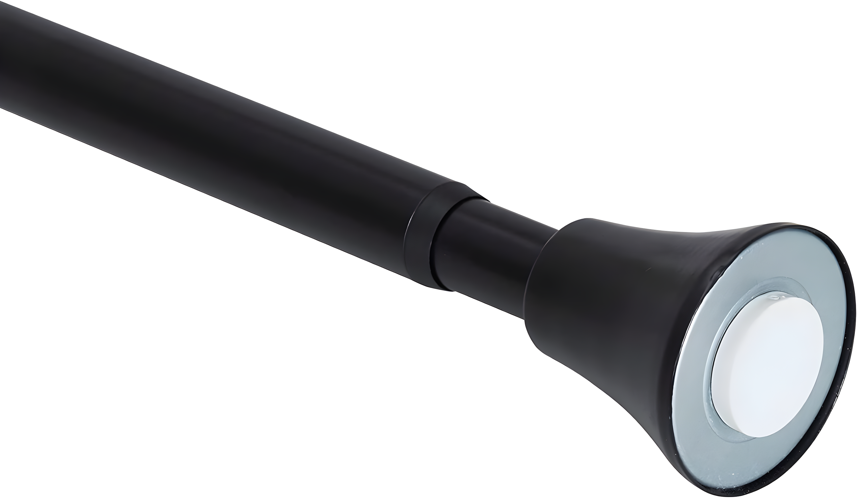 2.5'' Straight Tension Shower Curtain Rod & Hook Set