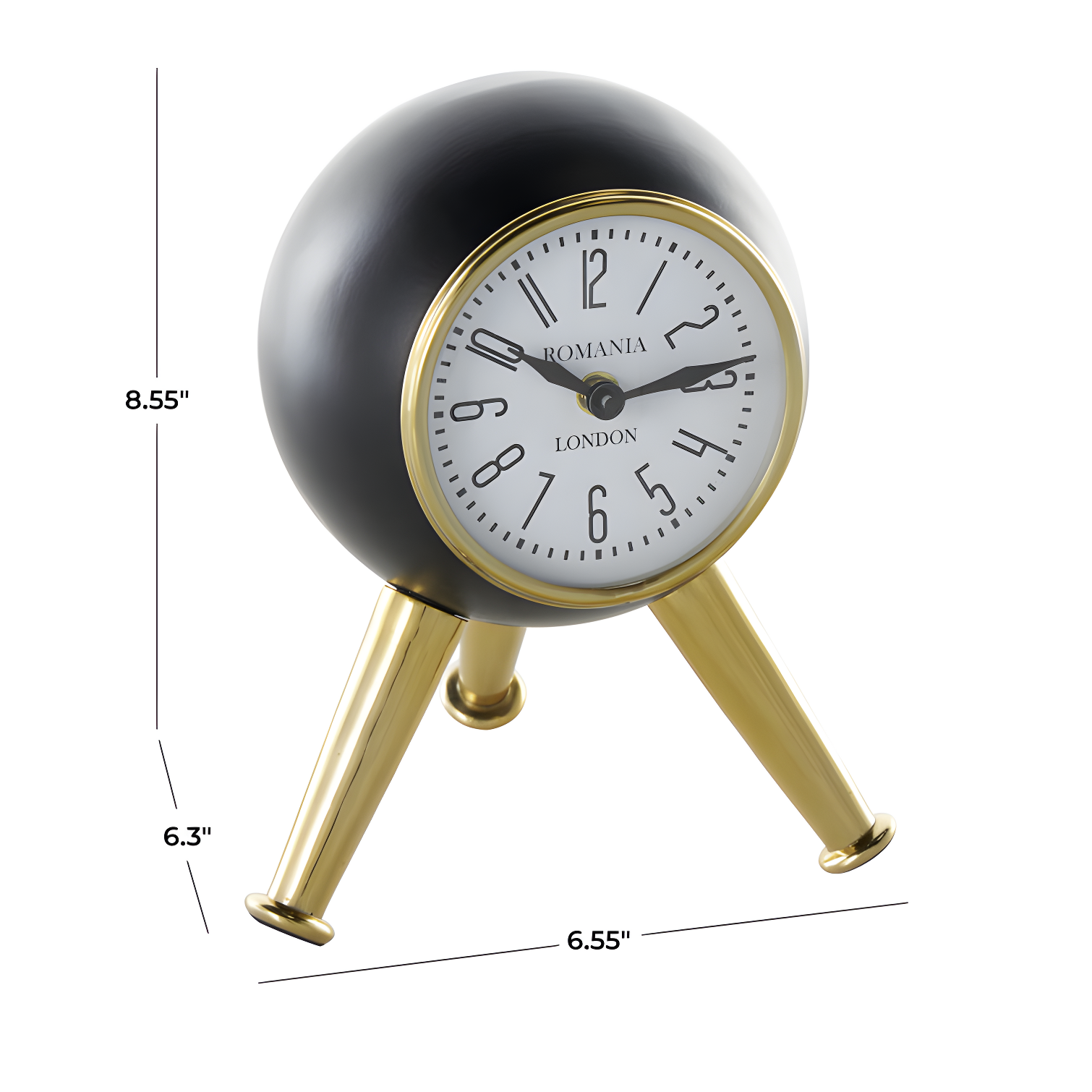 Adom Analog Metal Quartz Tabletop Clock
