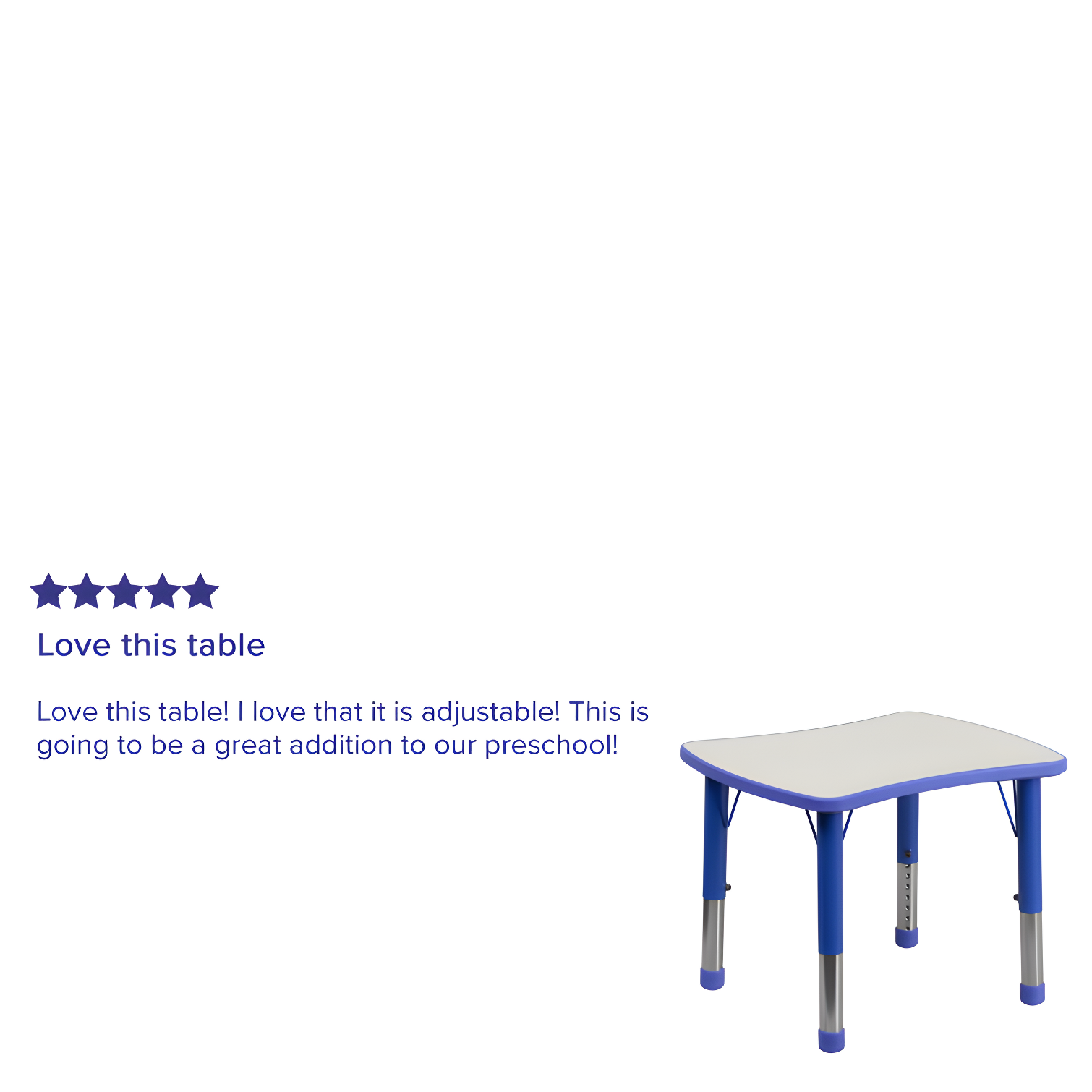 Goddard Rectangle Plastic Adjustable Height Kids Activity Table by Flash Furniture