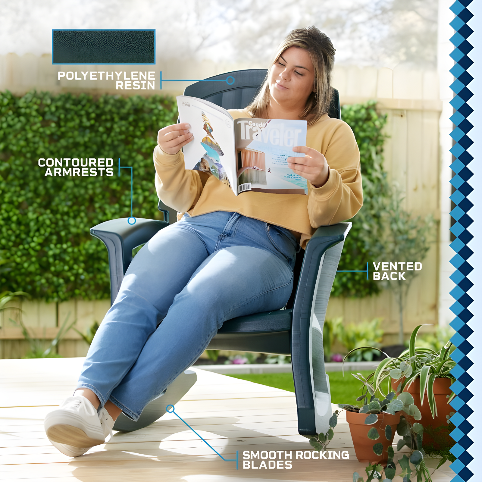 Good Ideas Rockaway Outdoor Rocking Chair by Semco & Reviews | Wayfair