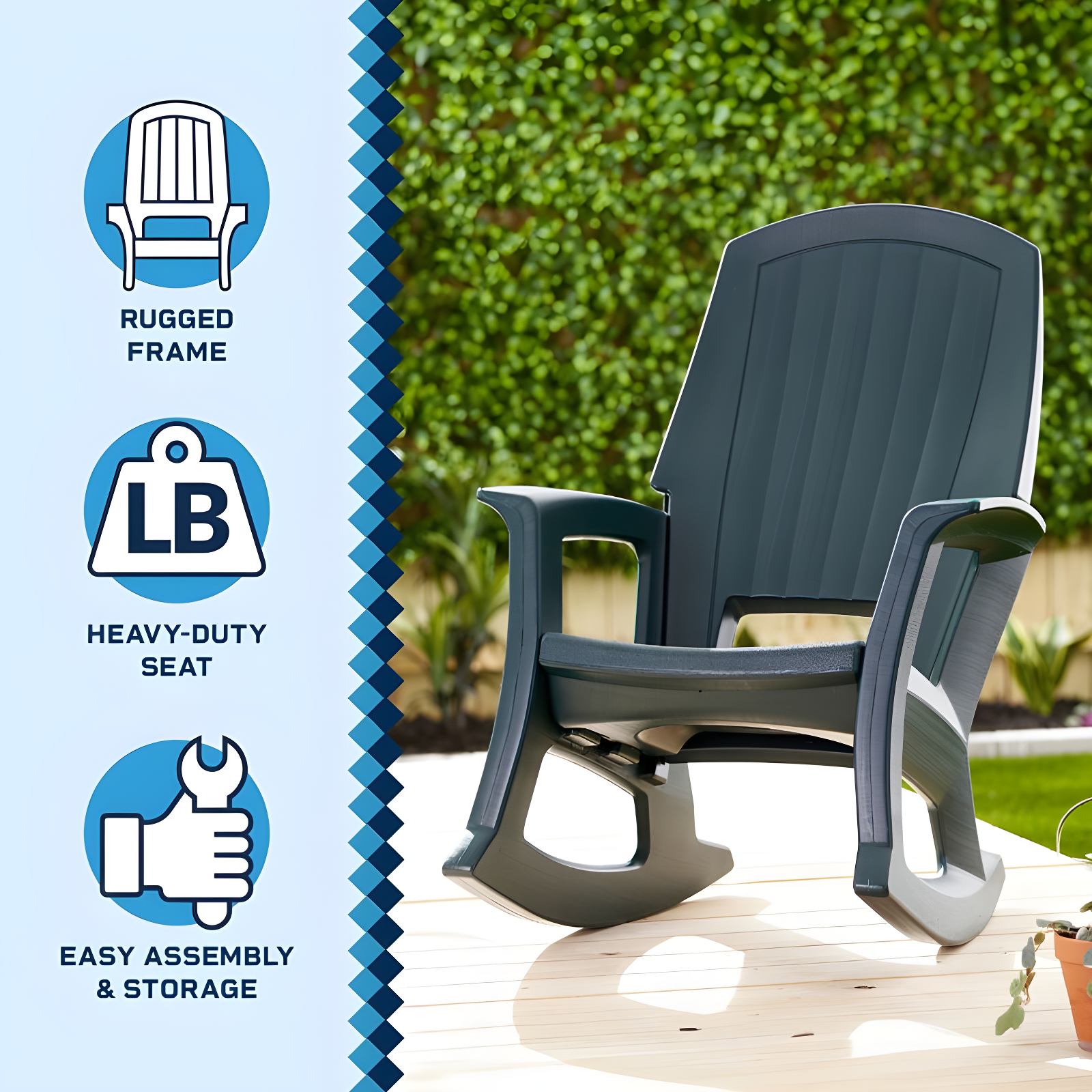 Good Ideas Rockaway Outdoor Rocking Chair by Semco & Reviews | Wayfair