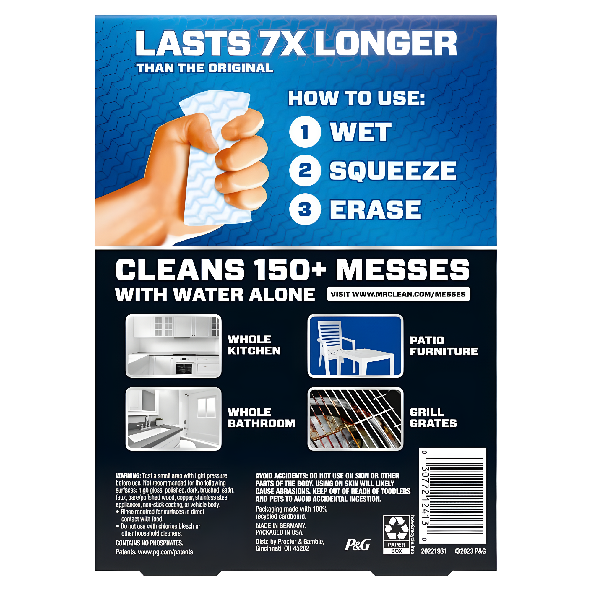 Mr. Clean Original Magic Eraser Cleaning Pads with Durafoam - 6ct