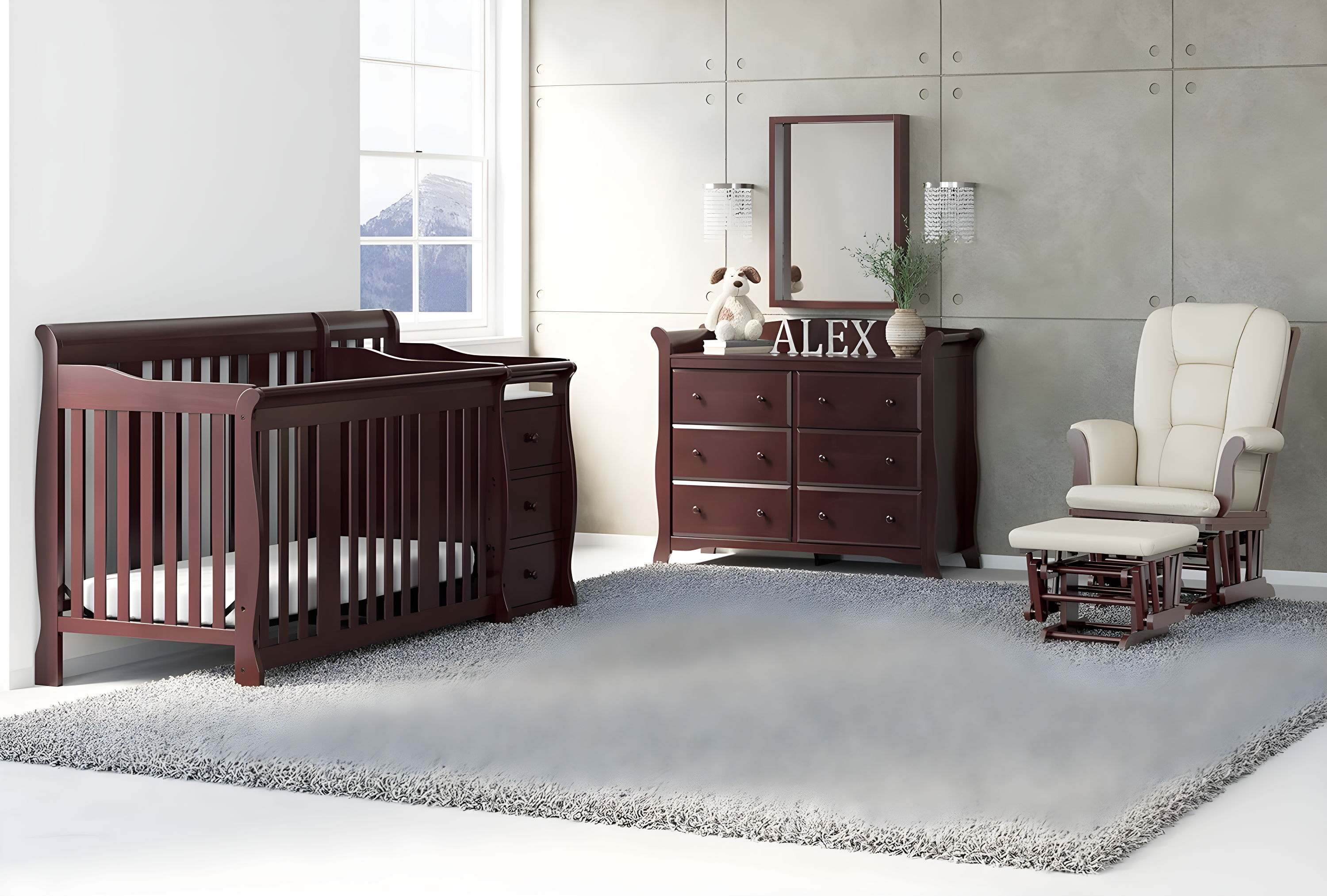 Portofino 5-in-1 Convertible Crib and Changer