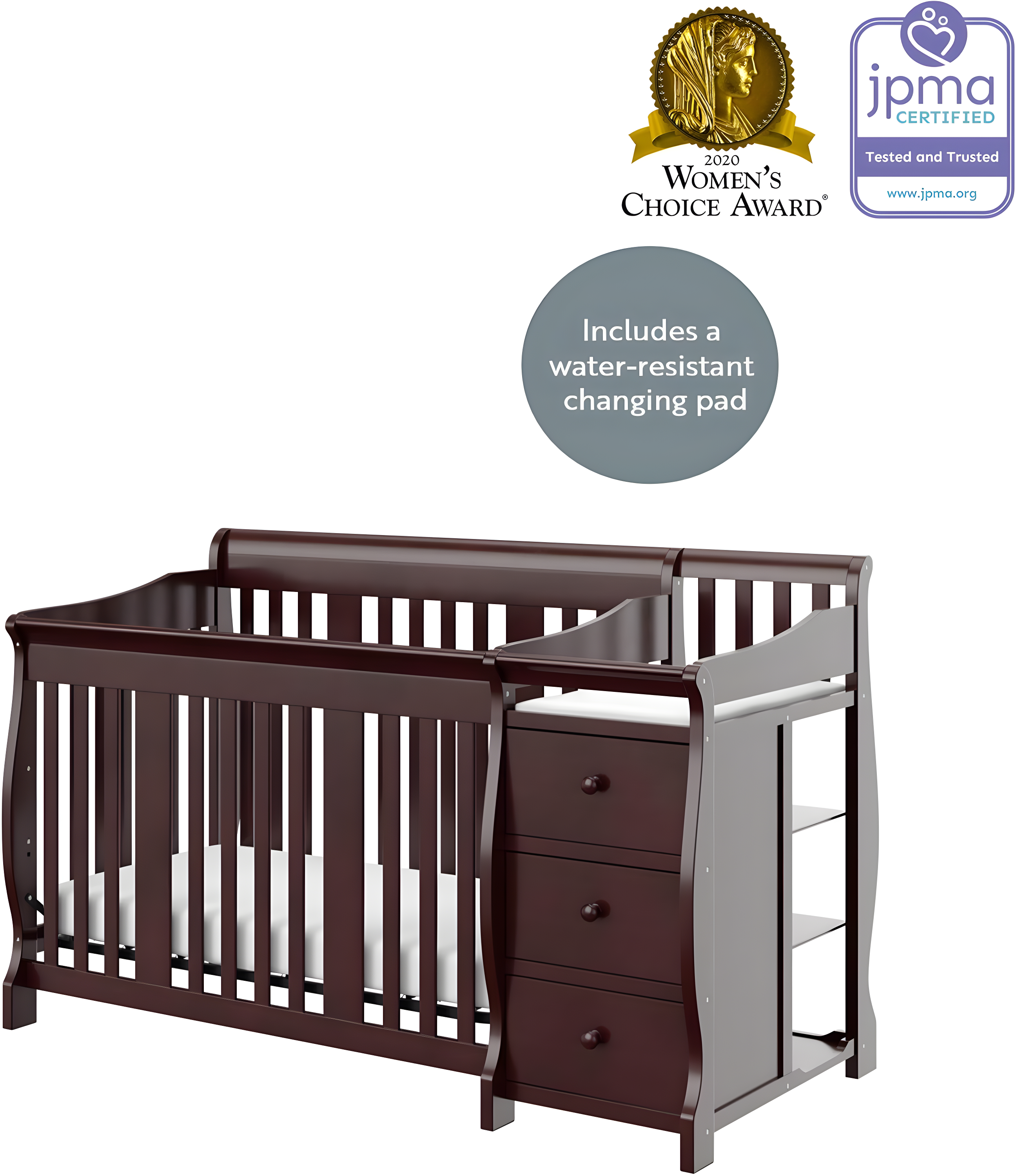 Portofino 5-in-1 Convertible Crib and Changer