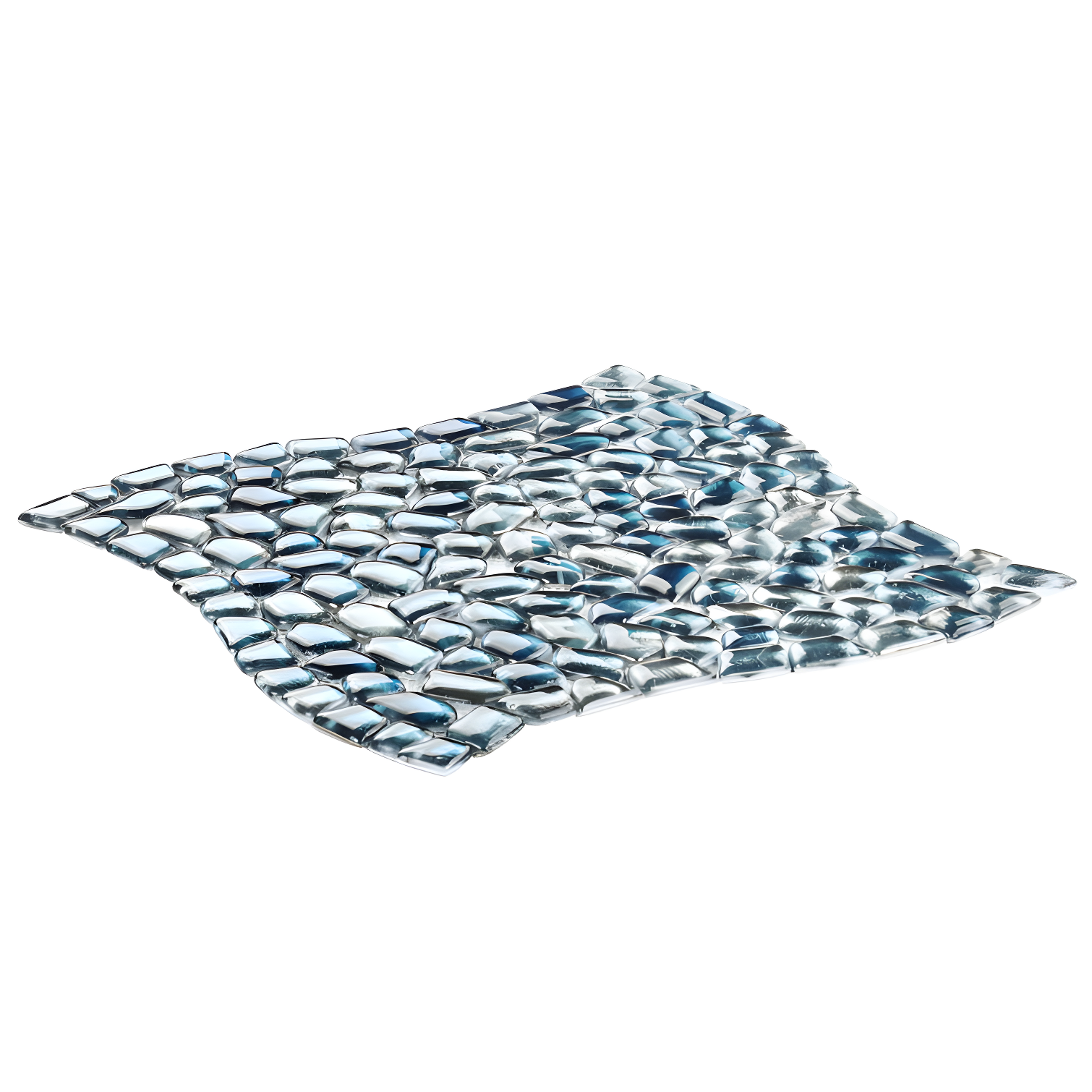 Bond Tile Fractal Pebble 11.88 in. x 11.88 in. Polished Glass Wall Mosaic Tile (0.98 Sq. Ft. / Each) | Wayfair