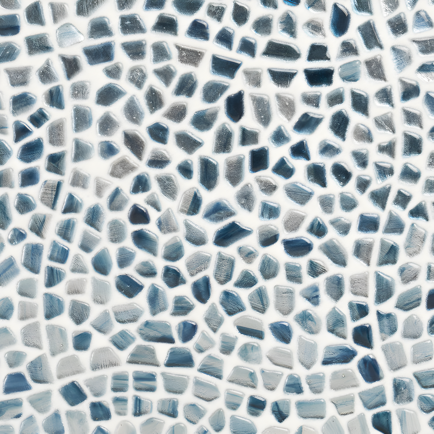 Bond Tile Fractal Pebble 11.88 in. x 11.88 in. Polished Glass Wall Mosaic Tile (0.98 Sq. Ft. / Each) | Wayfair