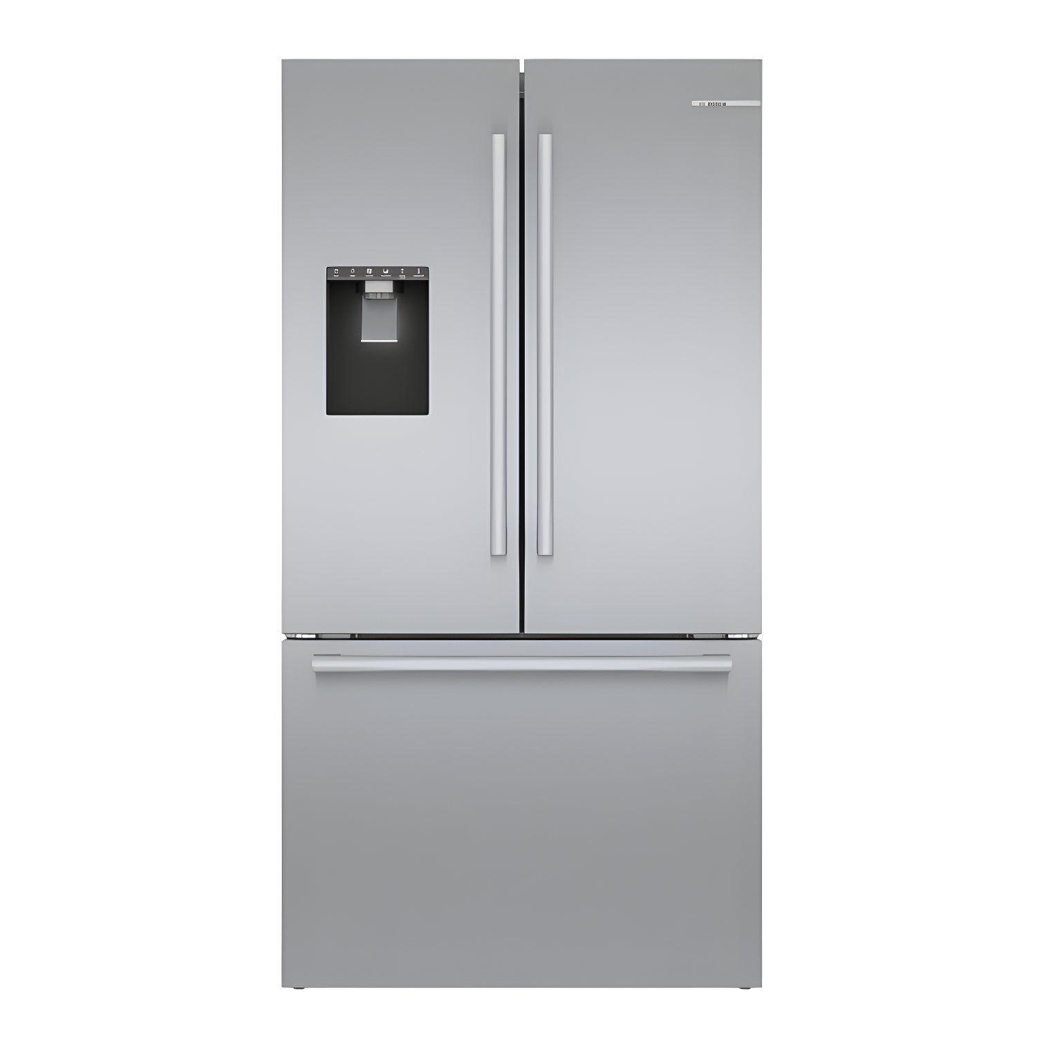 Bosch - 500 Series 36-Inch Smart French Door Standard-Depth Refrigerator With Quickicepro, Anti-Fingerprint, External Water & Ice, Home Connect