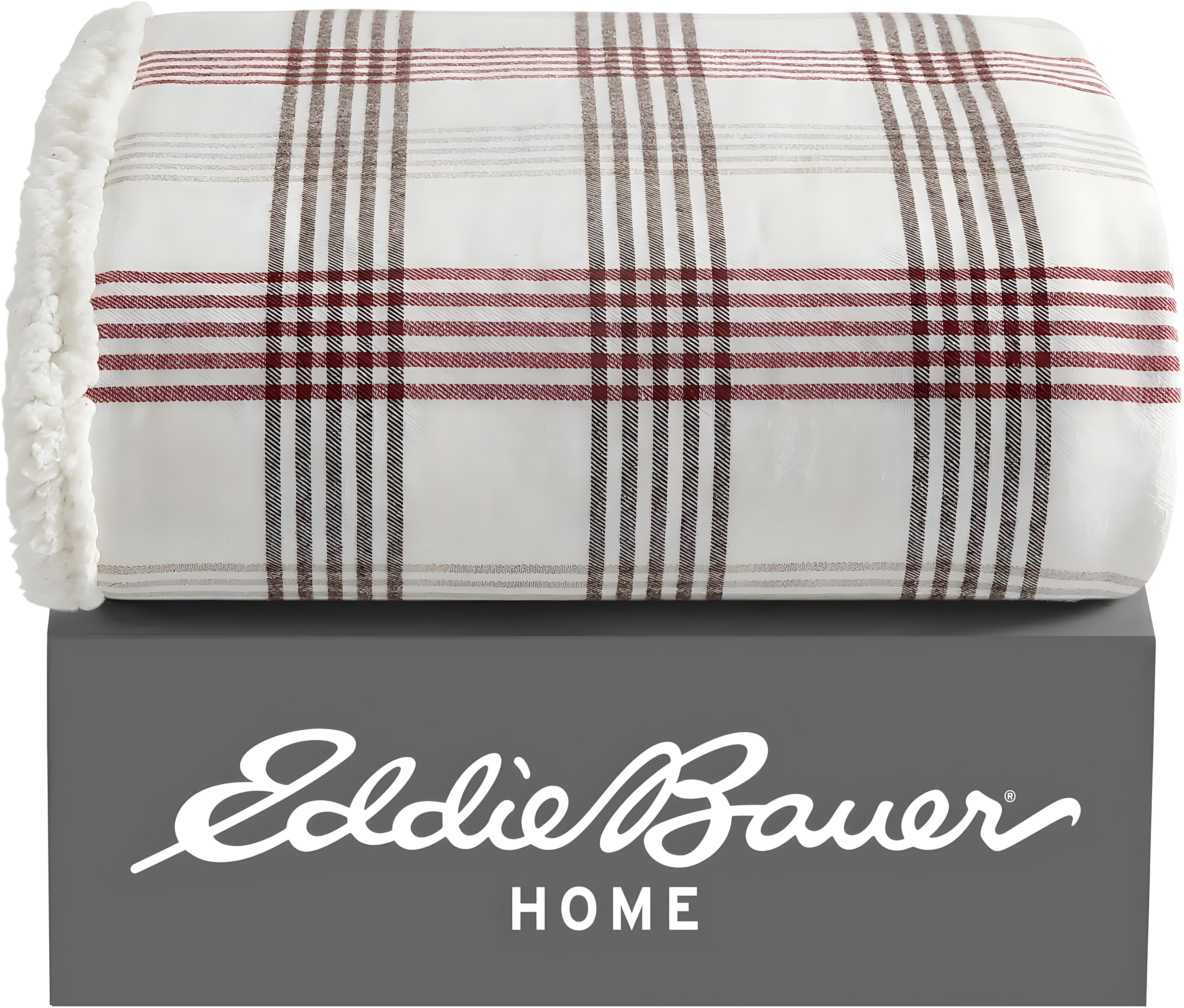 Eddie Bauer Eddie Bauer Printed Flannel/Sherpa Throw Blankets