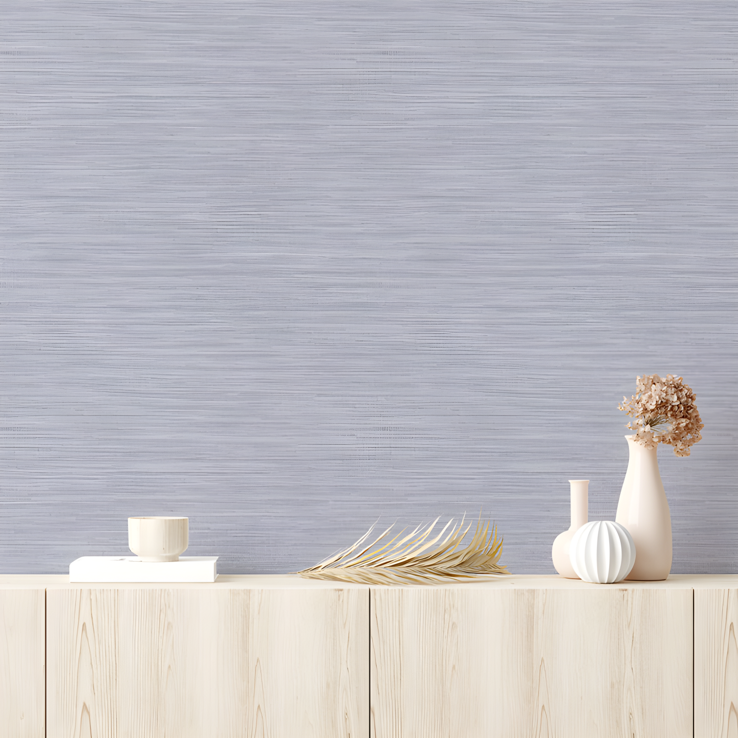 Tempaper & Co.® Faux Horizontal Grasscloth Removable Peel and Stick Wallpaper, Textured Blue, 28 sq. ft.: Vinyl, Prepasted, Abstract Pattern