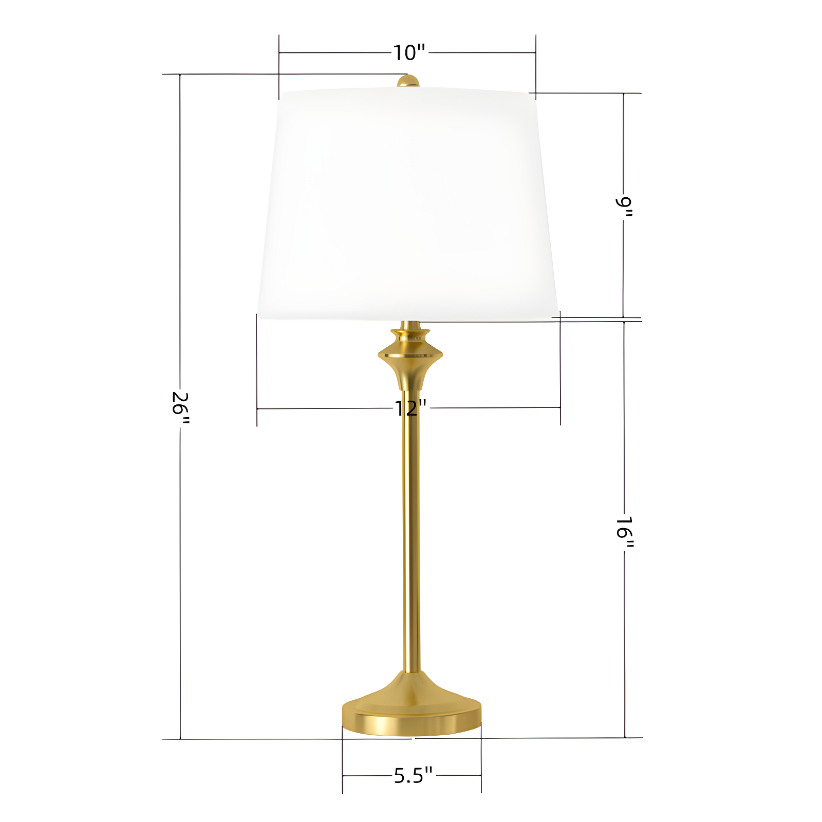 Nadia Metal Buffet Lamp (Set of 2)
