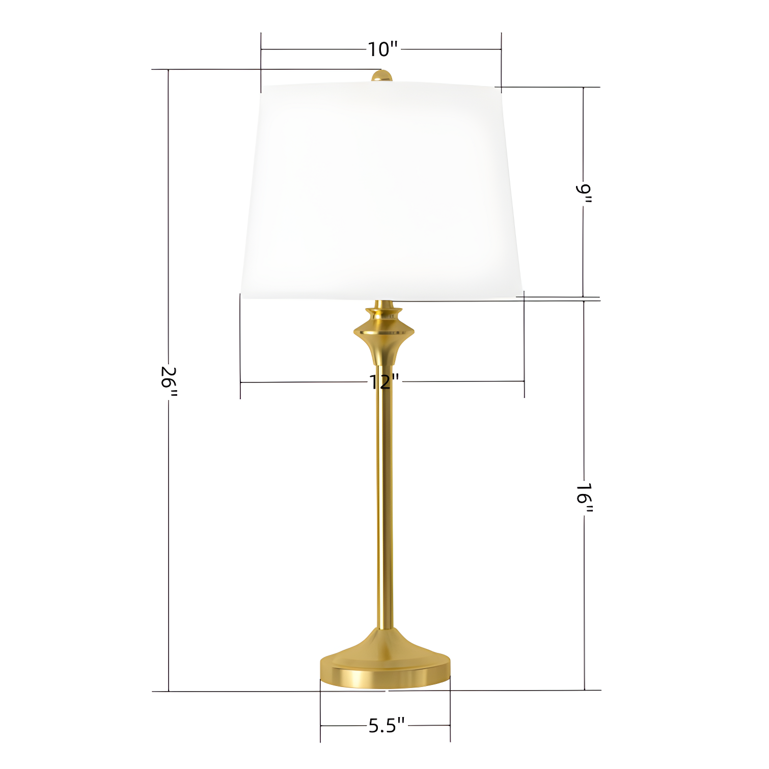 Nadia Metal Buffet Lamp (Set of 2)