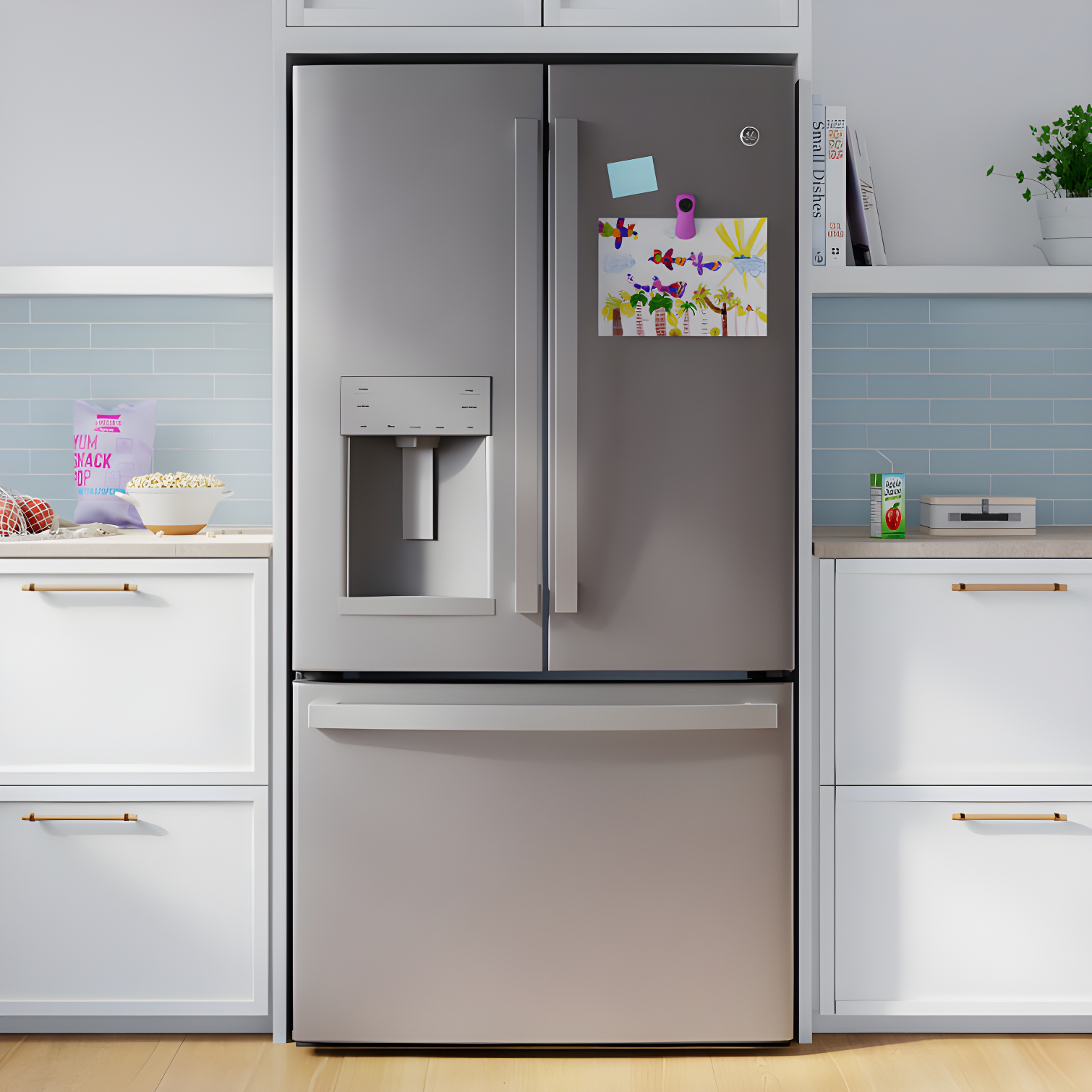 GE 36" French Door 27.7 cu. ft. Smart Energy Star Refrigerator with Fingerprint Resistant Finish