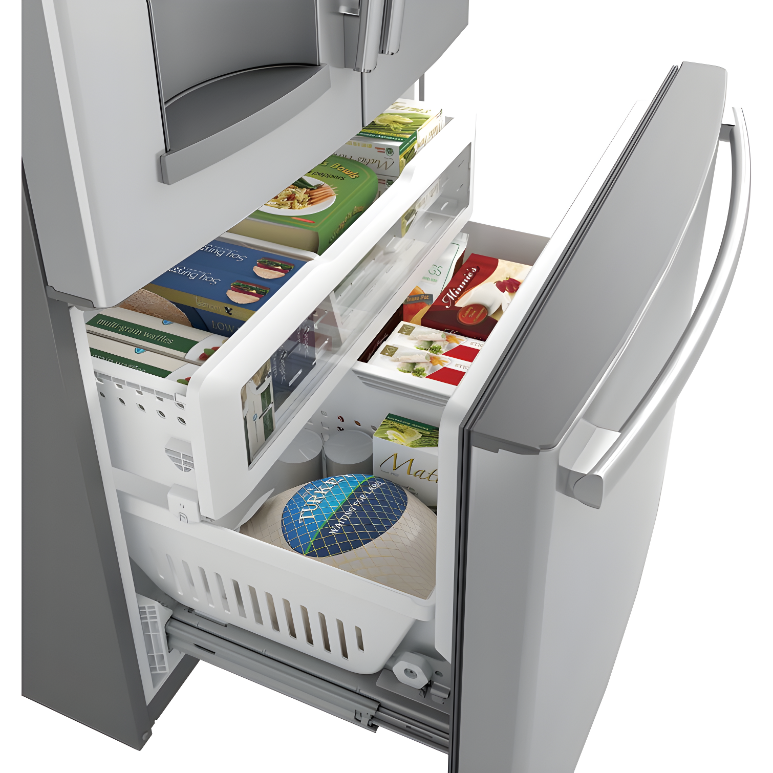 GE 36" French Door 27.7 cu. ft. Smart Energy Star Refrigerator with Fingerprint Resistant Finish