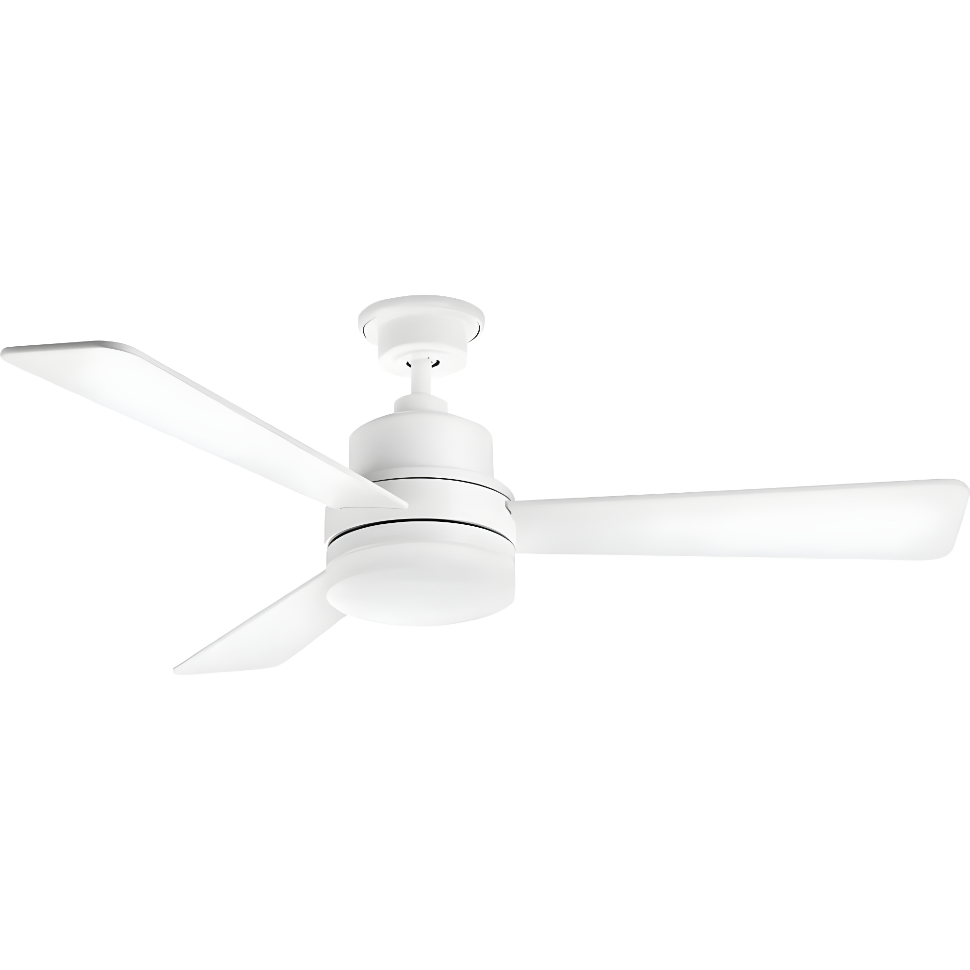P2556-3030K-Progress Lighting-Trevina II - Wide - Ceiling Fan - 1 Light - Wall Control in Modern style - 52 Inches wide by 15.75 Inches high-White