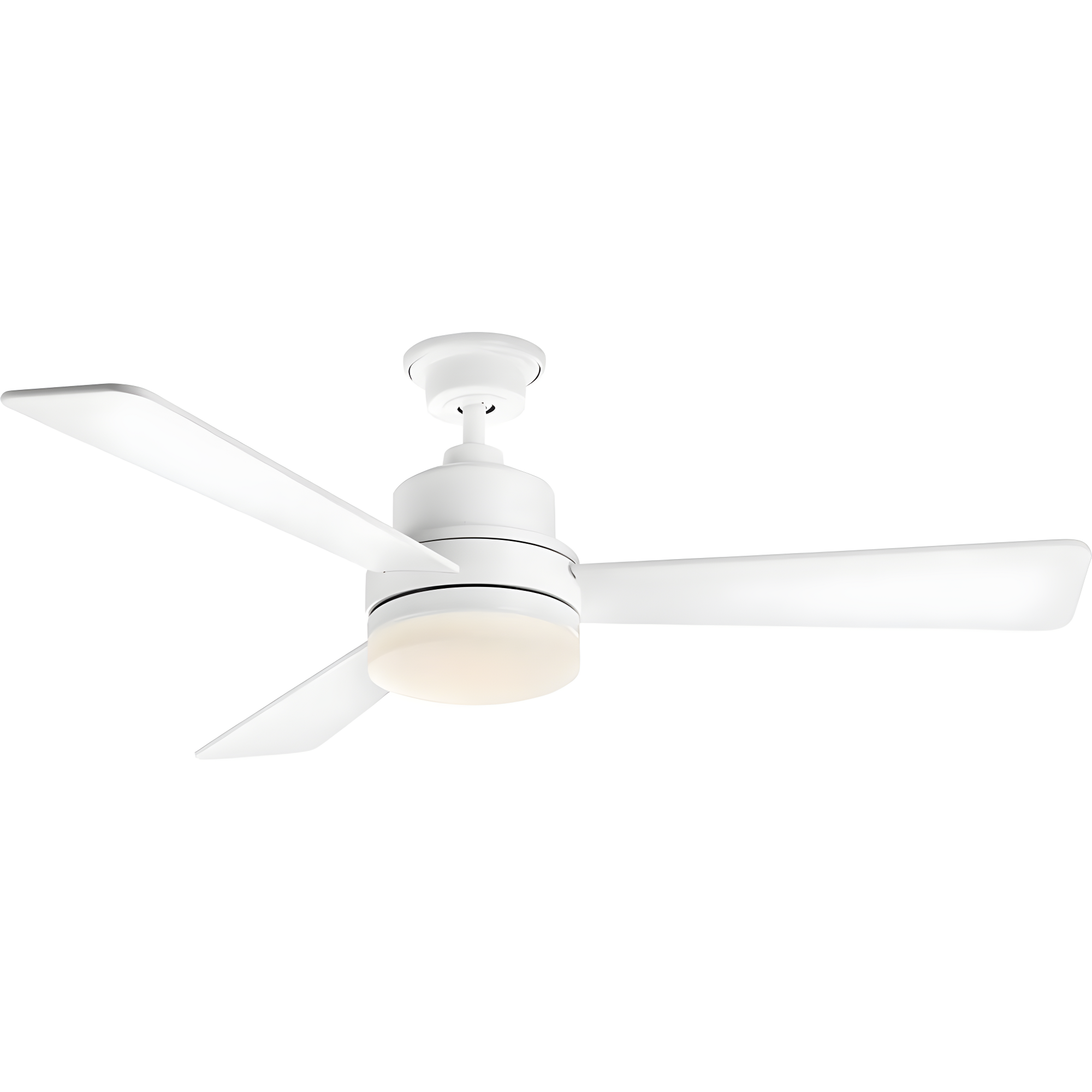 P2556-3030K-Progress Lighting-Trevina II - Wide - Ceiling Fan - 1 Light - Wall Control in Modern style - 52 Inches wide by 15.75 Inches high-White