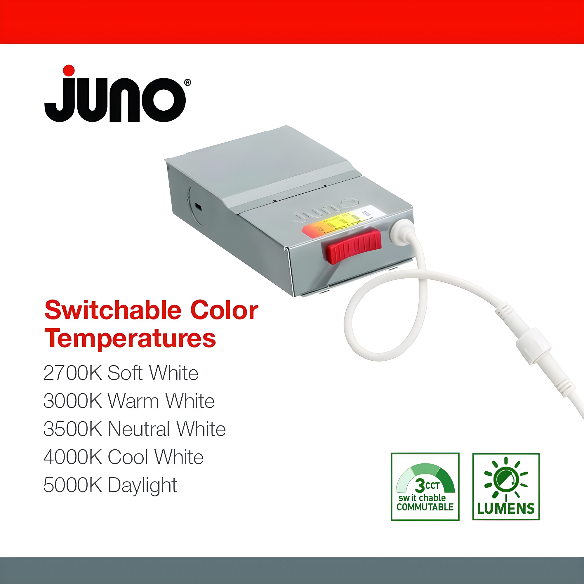 Juno WF4 SWW5 90CRI CP6 MW M2 4'' Tunable Color Temperature Dimmable LED Retrofit Recessed Lighting Kit