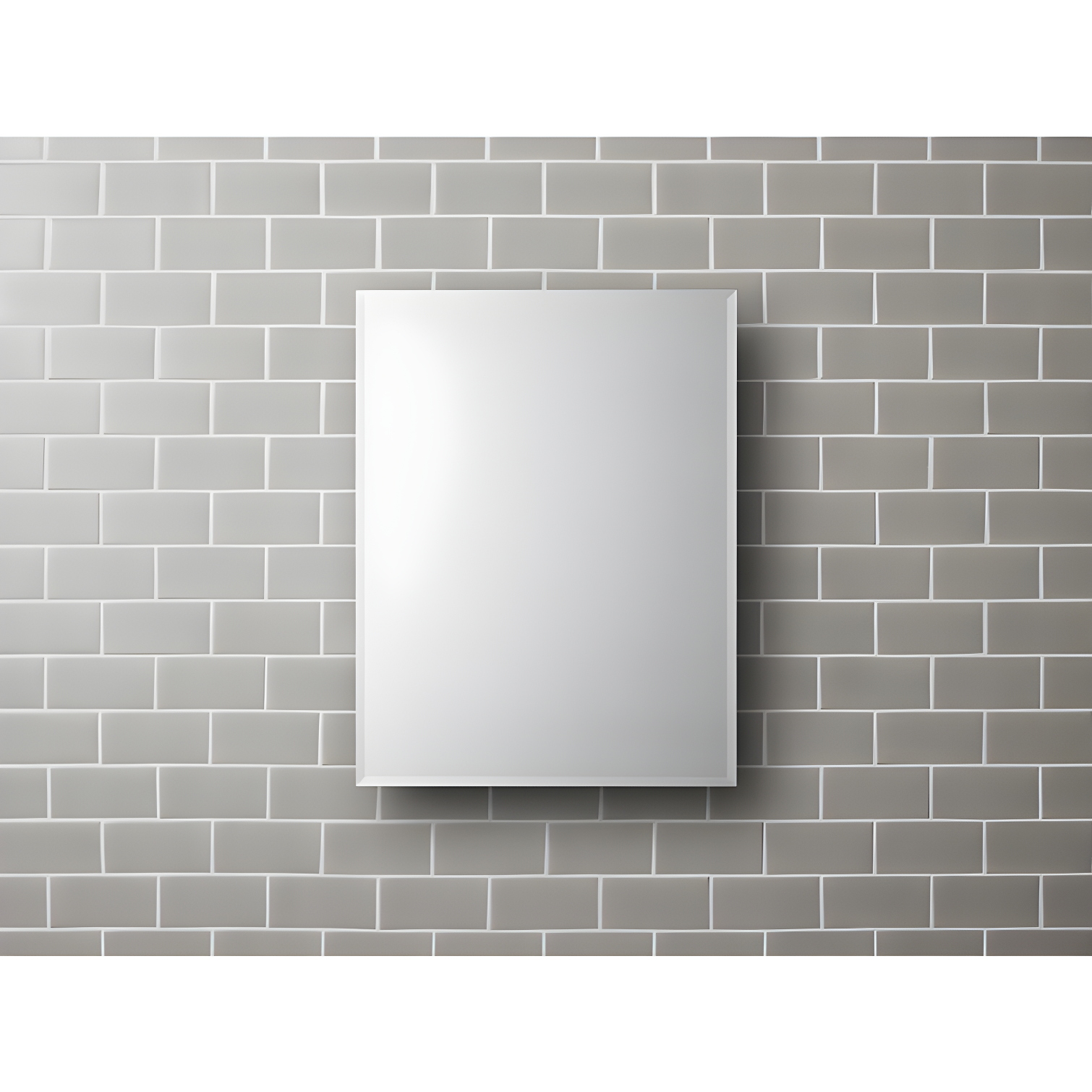 CLC Recessed or Surface Mount Frameless Aluminum Medicine Cabinet Adjustable Shelves