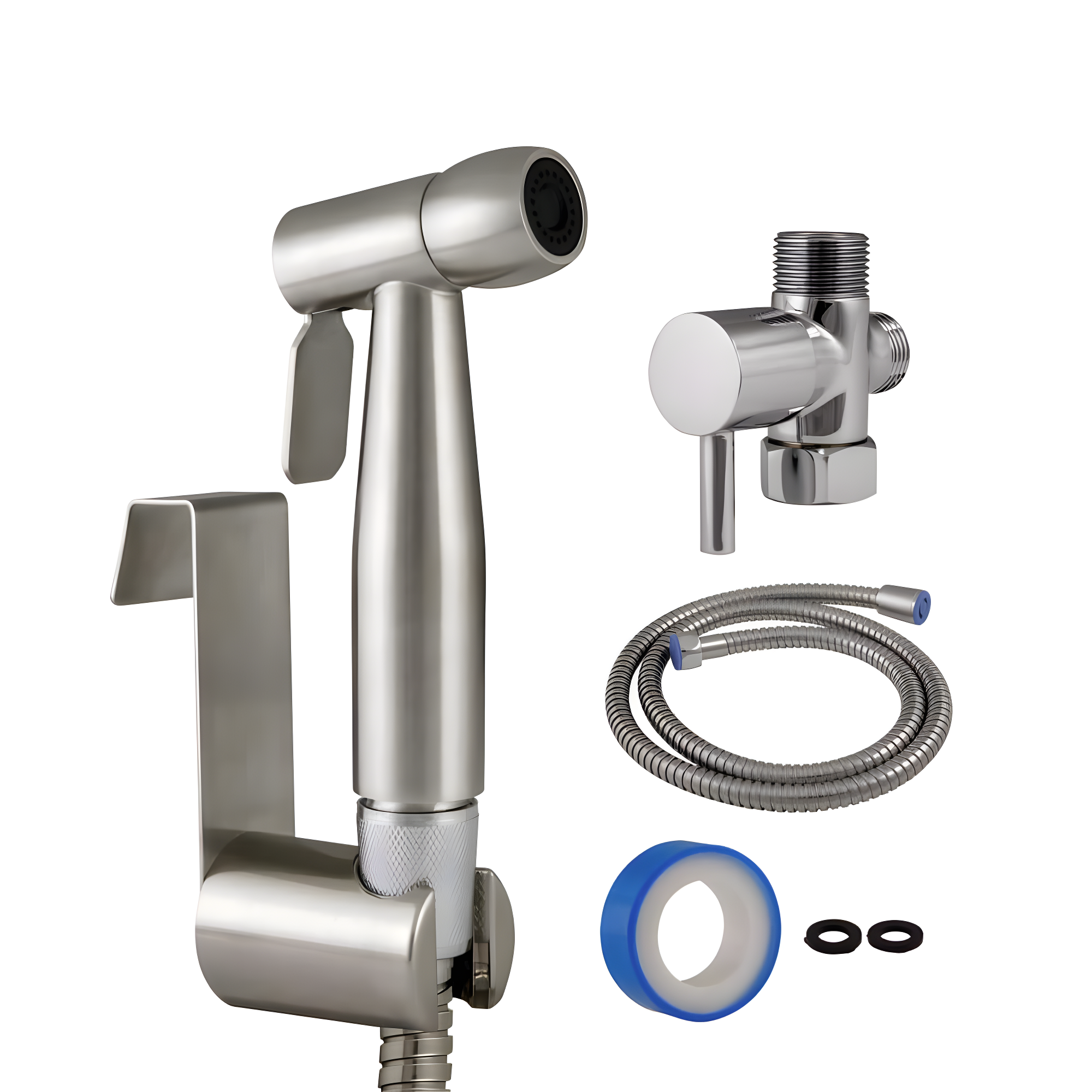 Design House Handheld Bidet Sprayer with Dual Mount and 48-Inch Hose 588913-SS