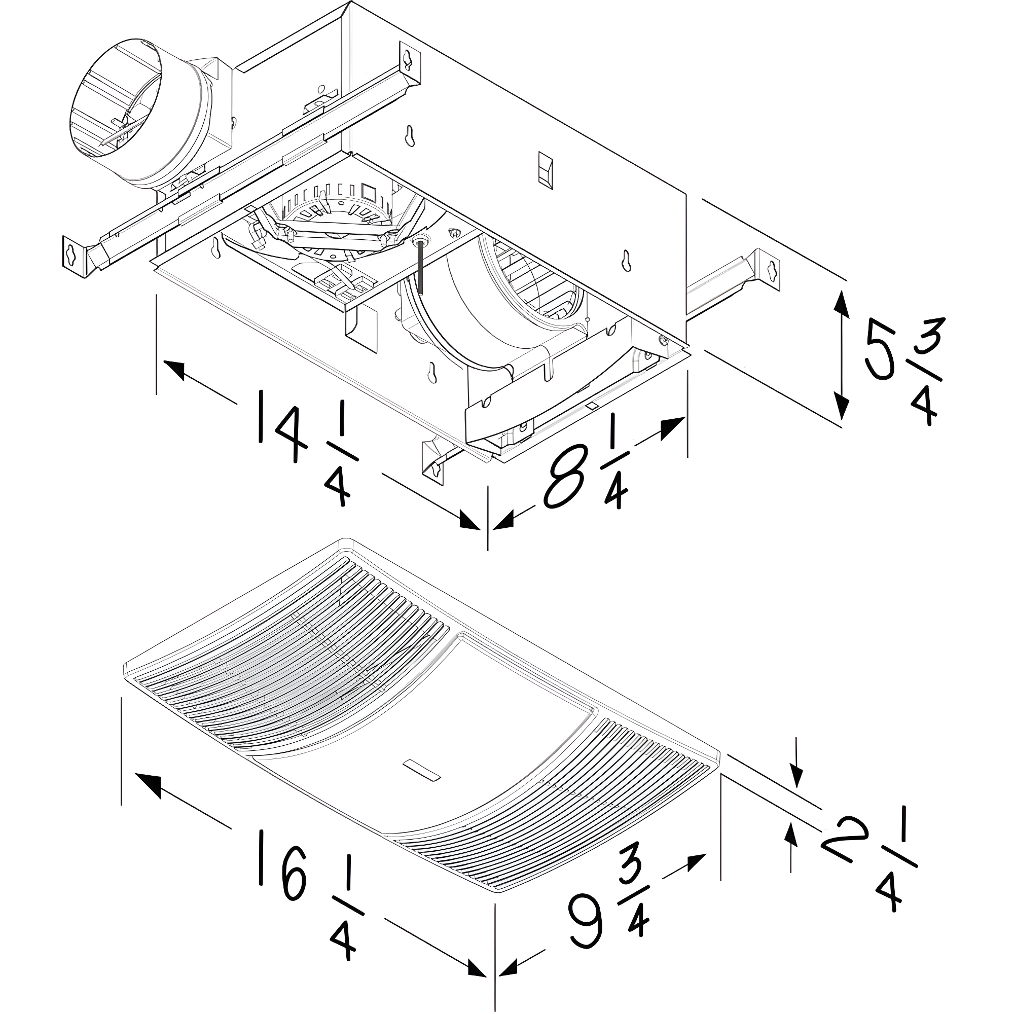 80 CFM Bathroom Fan