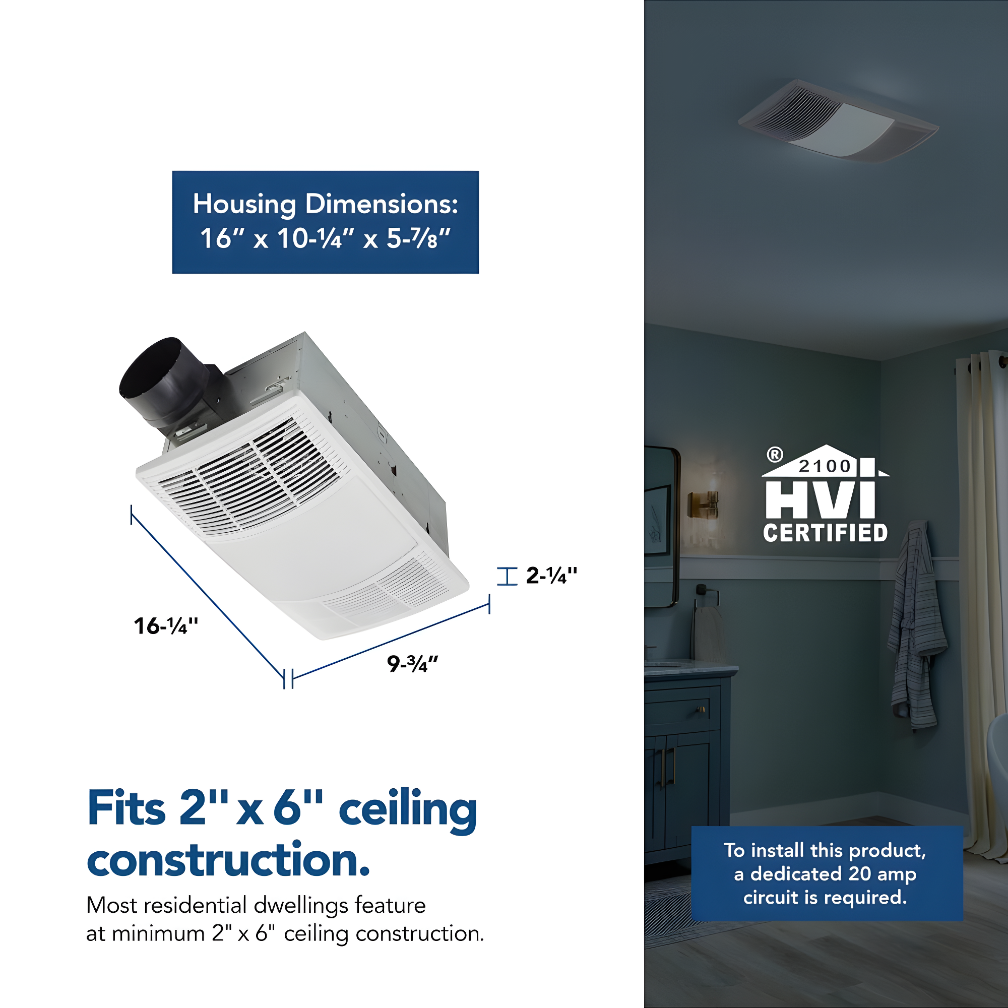 80 CFM Bathroom Fan