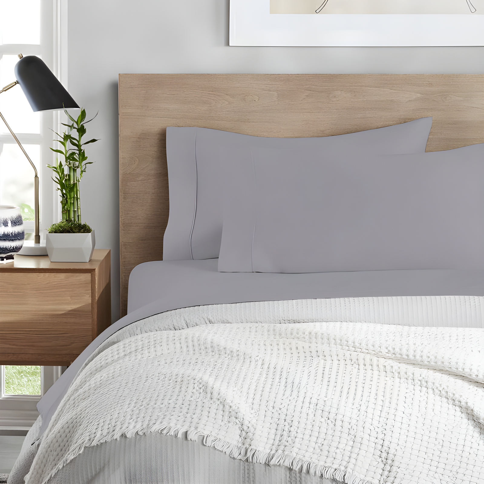 Color Sense 1200TC Premium Cotton-Blend Wrinkle-Resistant Sheet Set