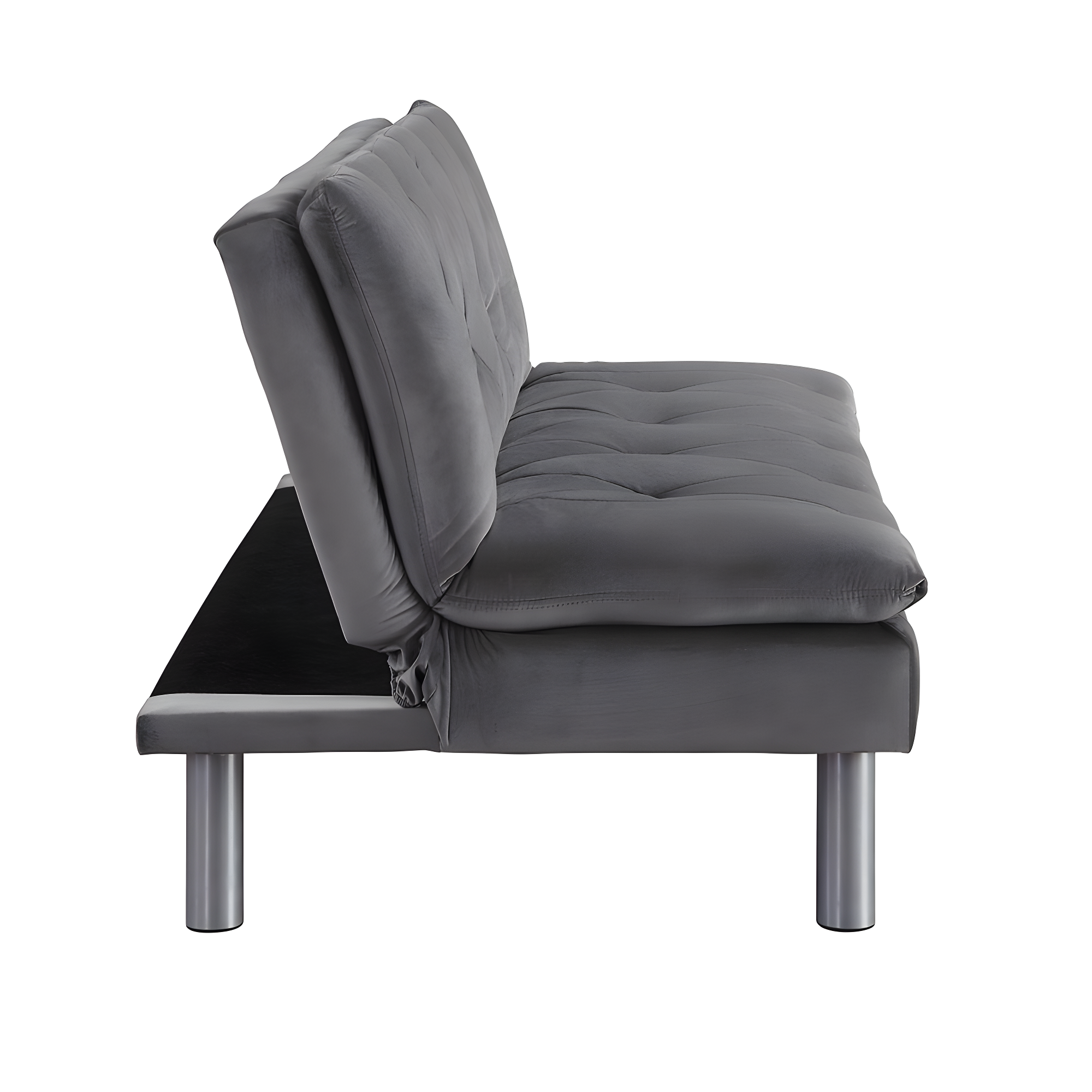 66" Cilliers Sofa Gray Velvet/Chrome Finish - Acme Furniture