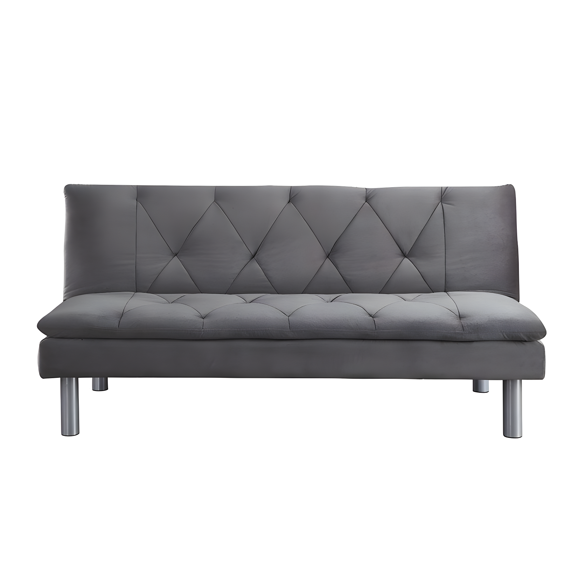 66" Cilliers Sofa Gray Velvet/Chrome Finish - Acme Furniture