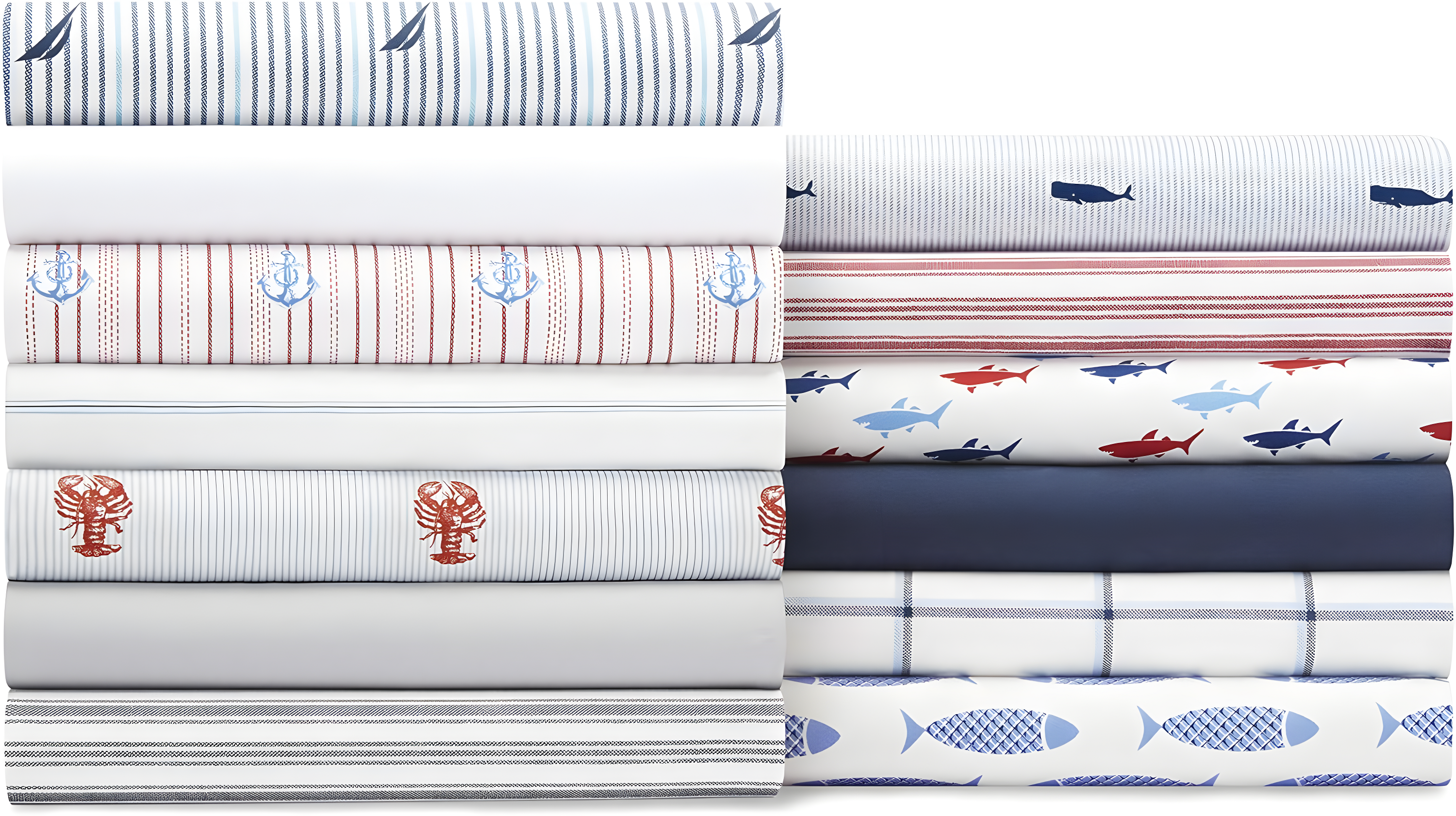 Nautica Solid Cotton Percale Sheet Sets