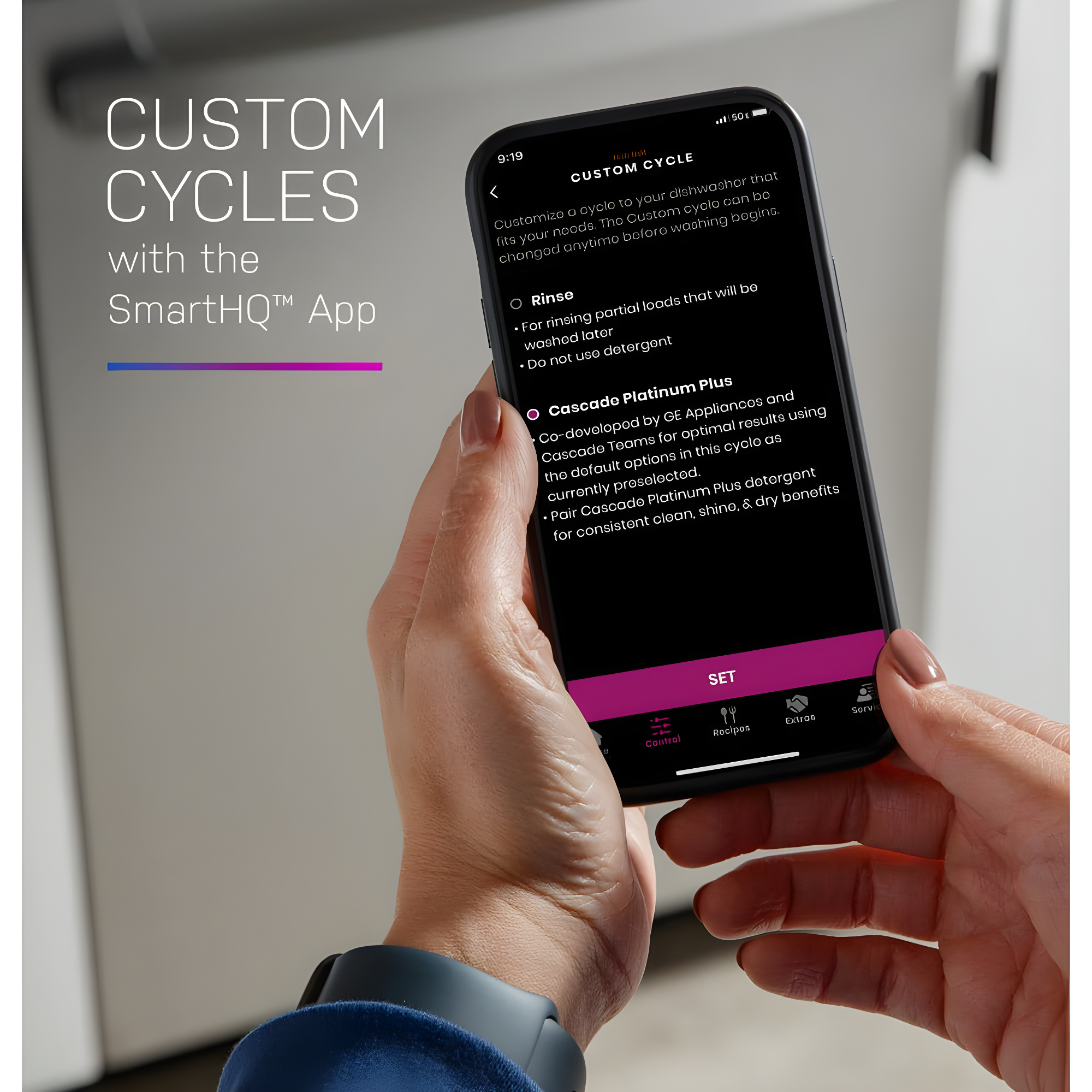 GE Profile™ 24" 44 Decibel ENERGY STAR Certified Smart Built-in Top Control Dishwasher with Adjustable Rack and Tall Tub PDP715SYVFS