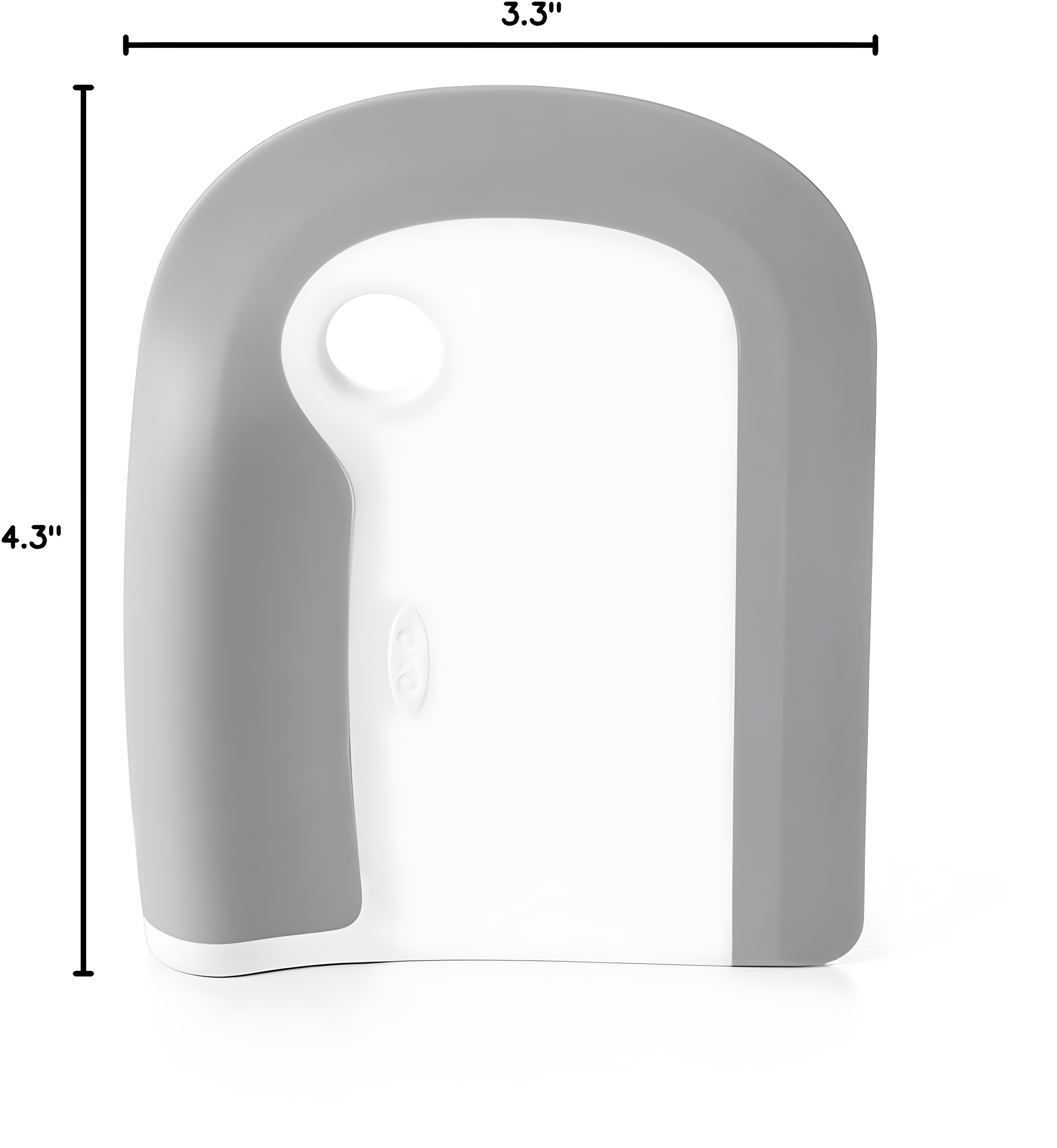 Gray and White Silicone Kitchen Dish Squeegee