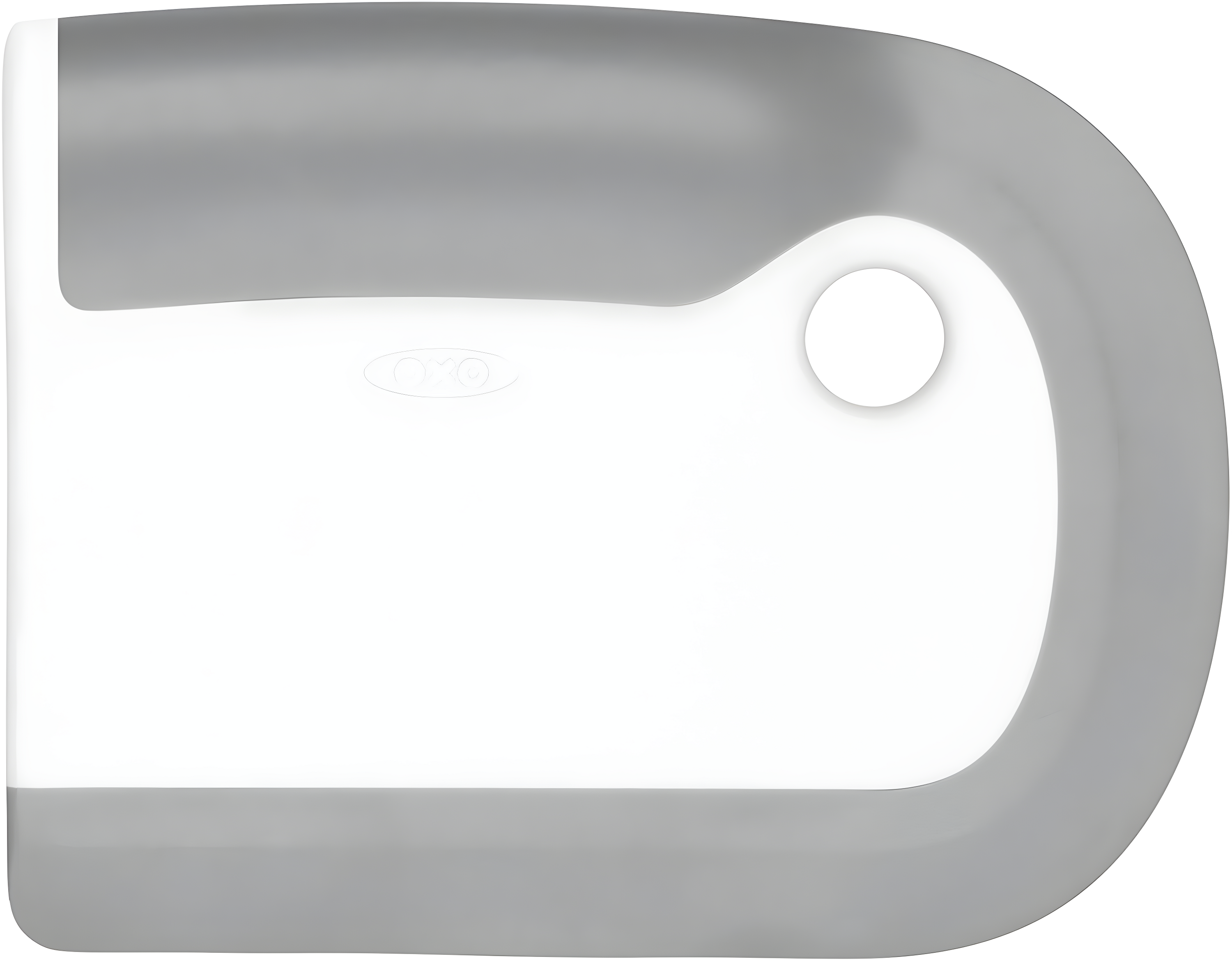 Gray and White Silicone Kitchen Dish Squeegee