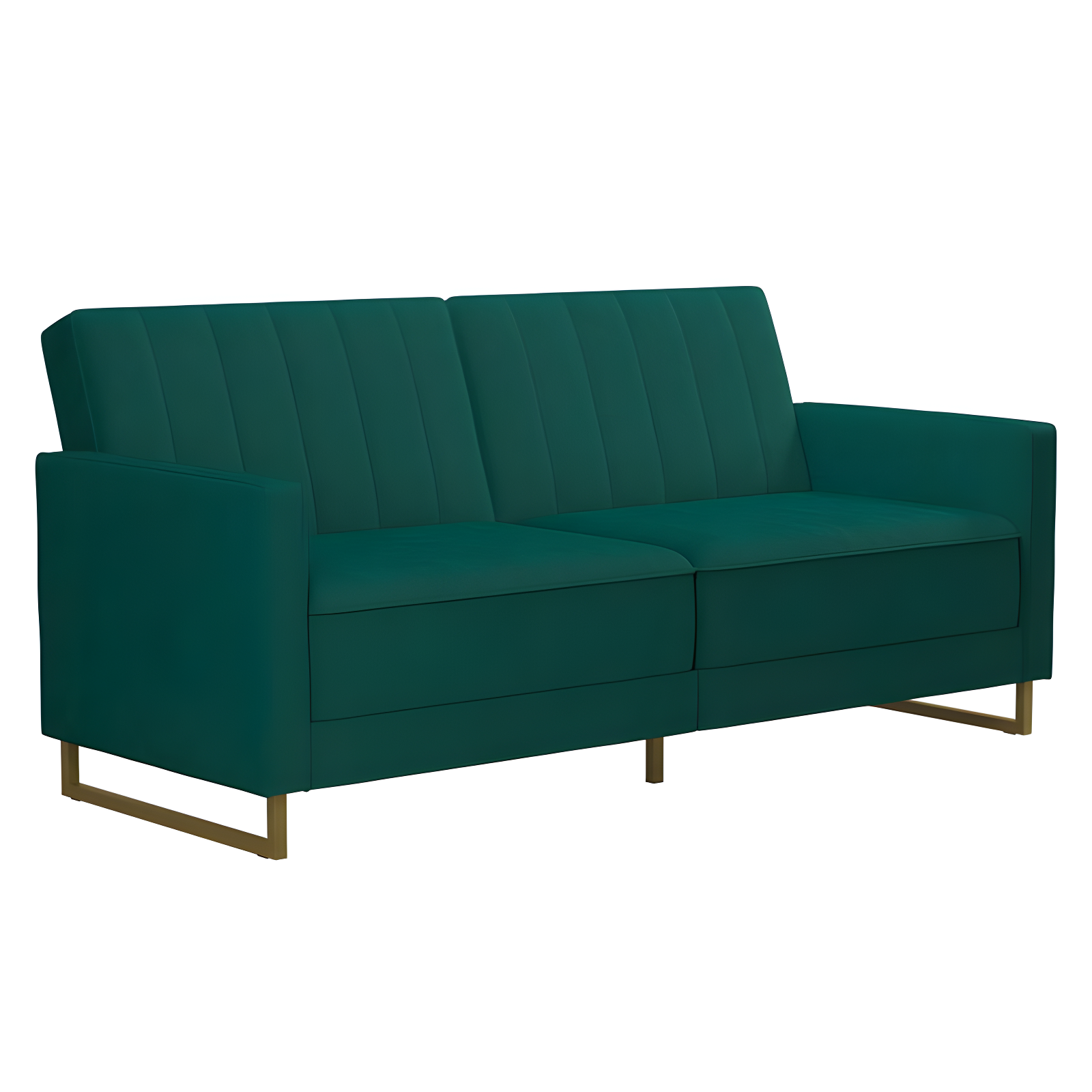 Skylar Full / Double 77'' Velvet Tufted Convertible Sofa