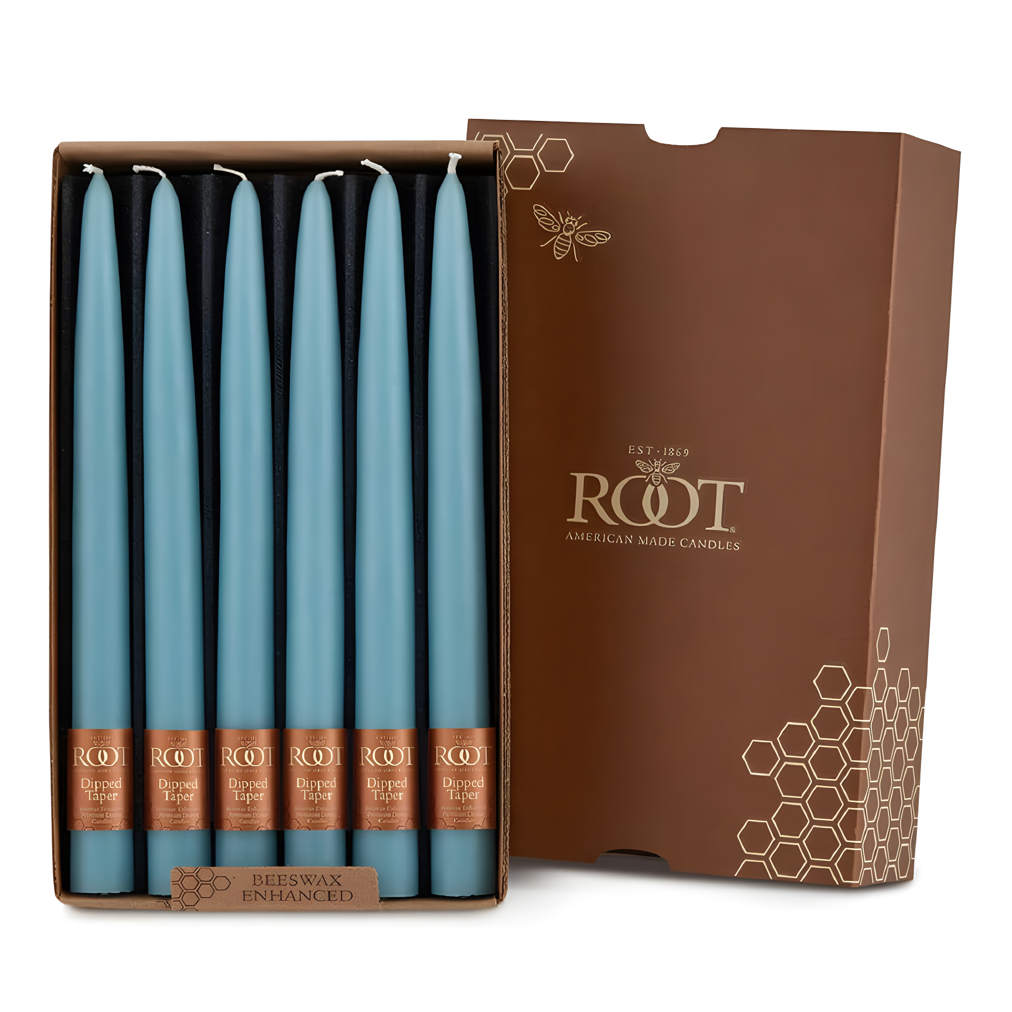 12 Piece Unscented Taper Candle Set
