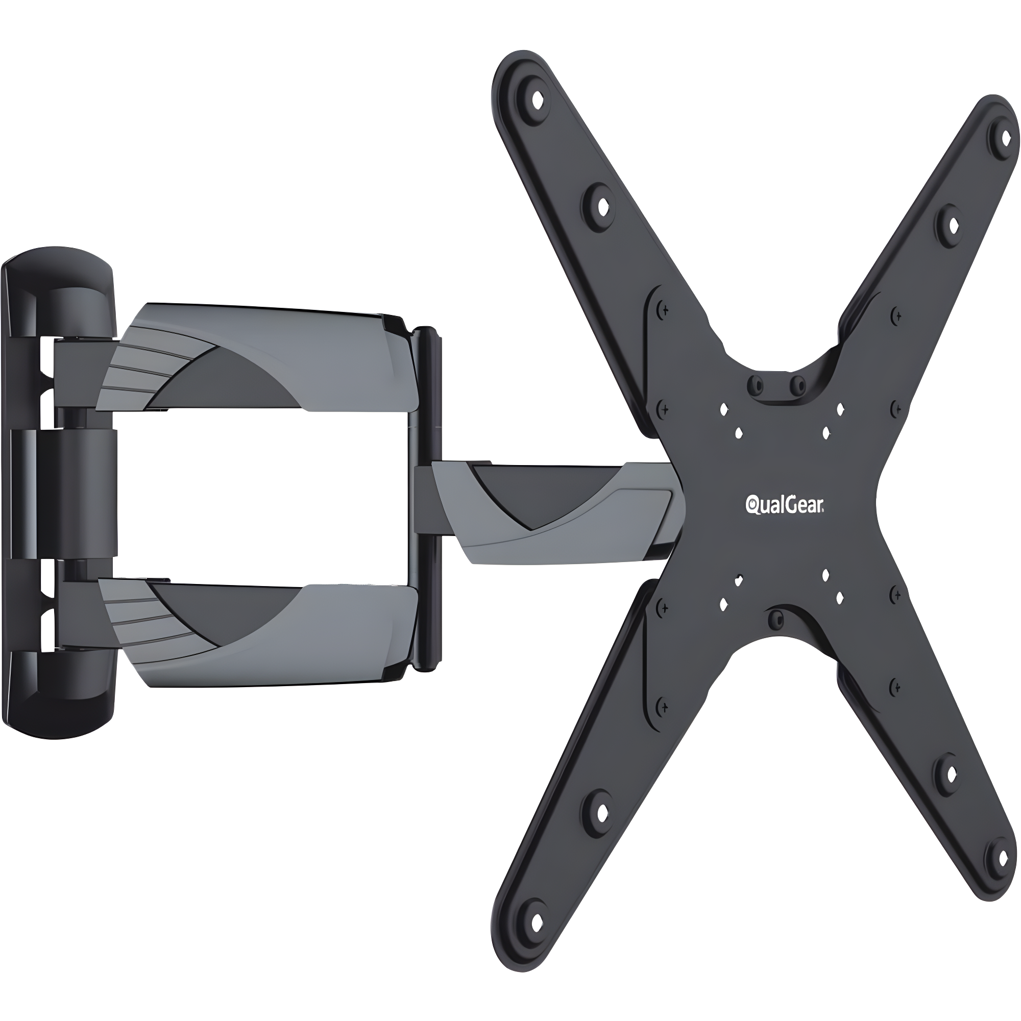 QualGear QG-TM-A-012 Universal Ultra Slim Low Profile Articulating Wall Mount for 23-55 Inches LED TV, Black
