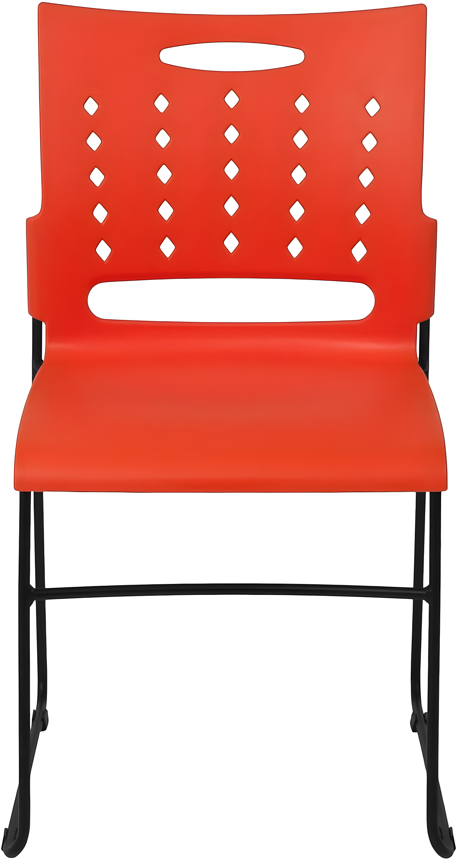 Flash Furniture 881 lb. Capacity Sled Base Stack Chair with Carry Handle and Air-Vent Back