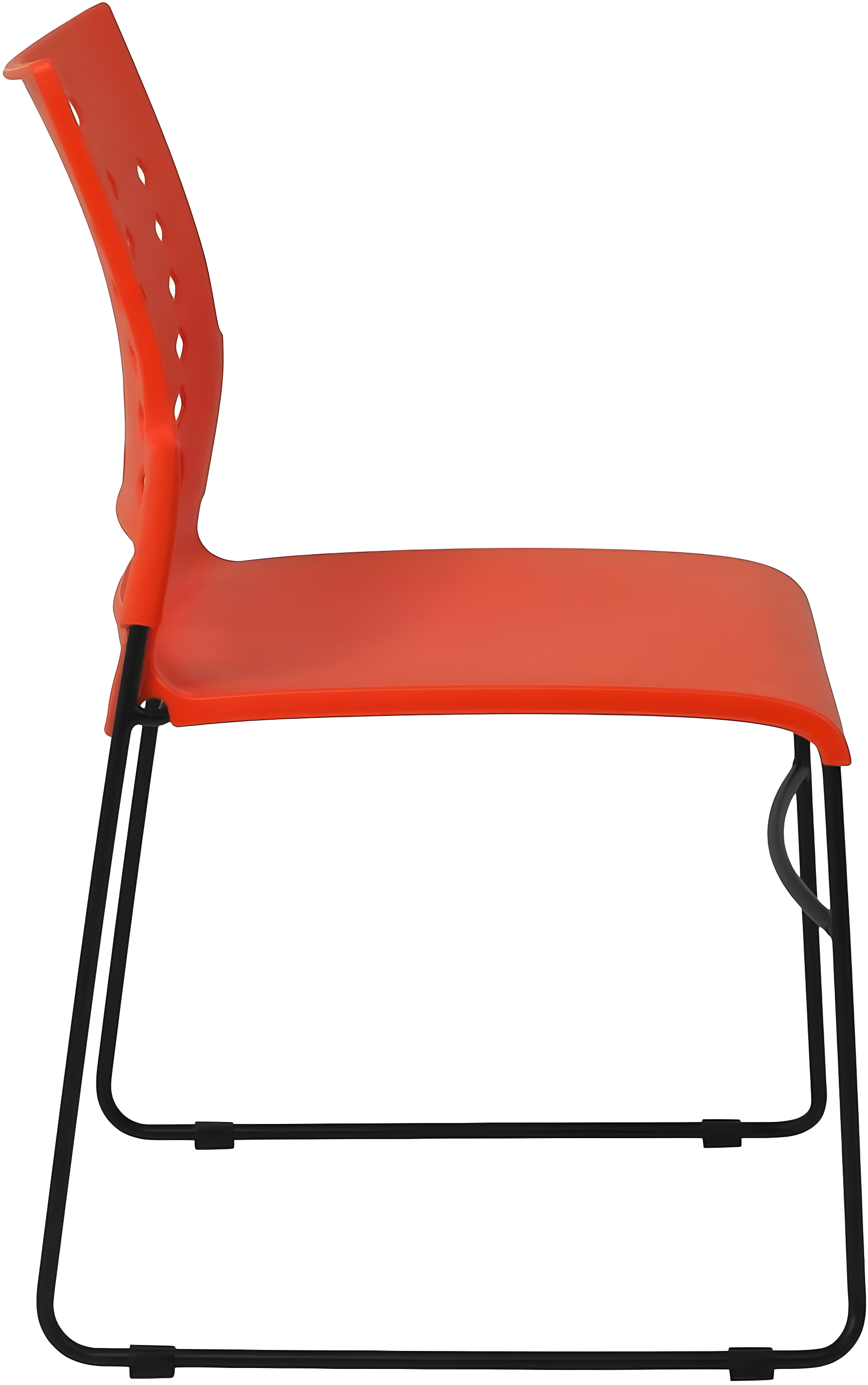 Flash Furniture 881 lb. Capacity Sled Base Stack Chair with Carry Handle and Air-Vent Back
