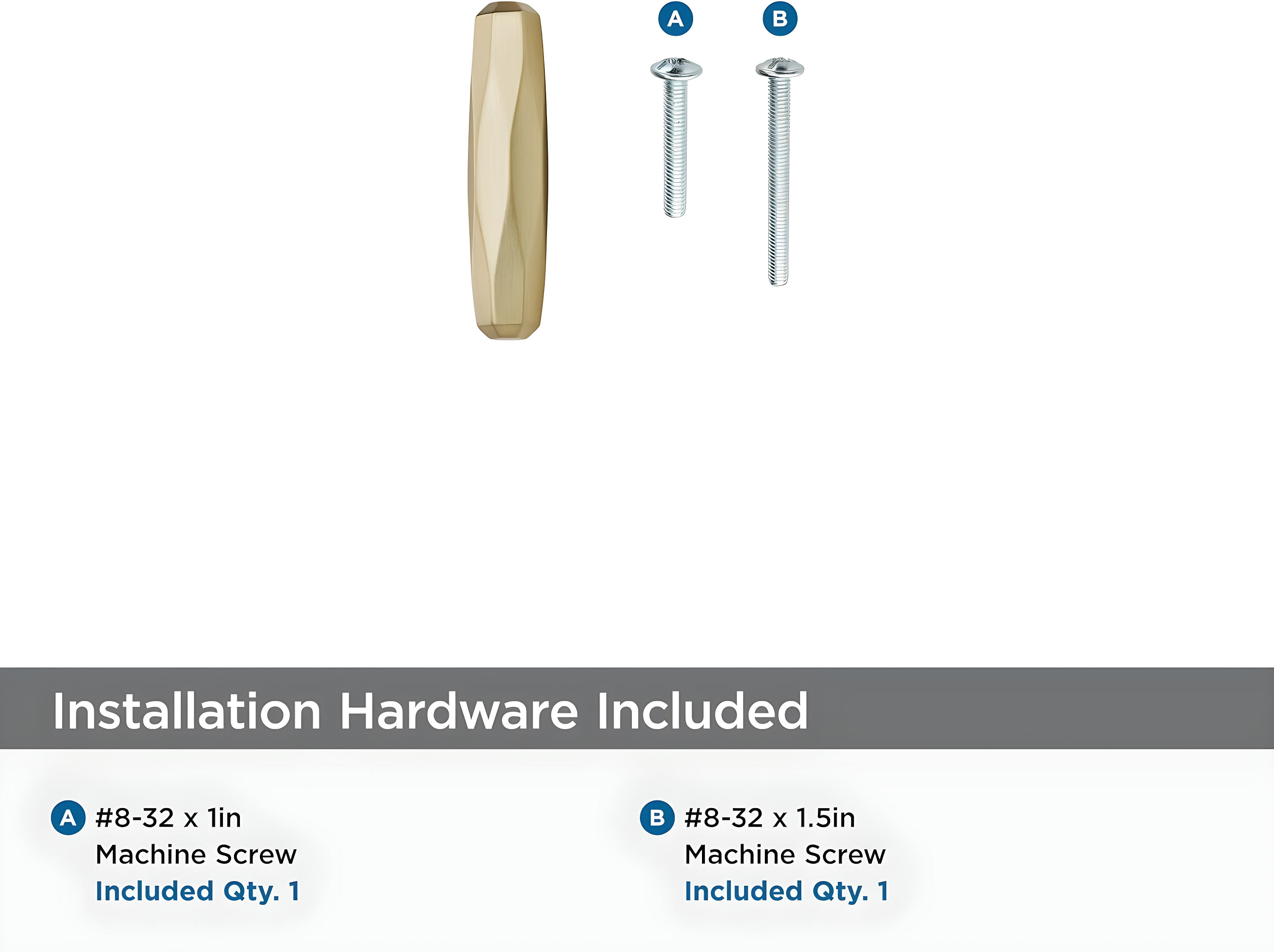 St. Vincent 1 7/16" Length Bar Knob