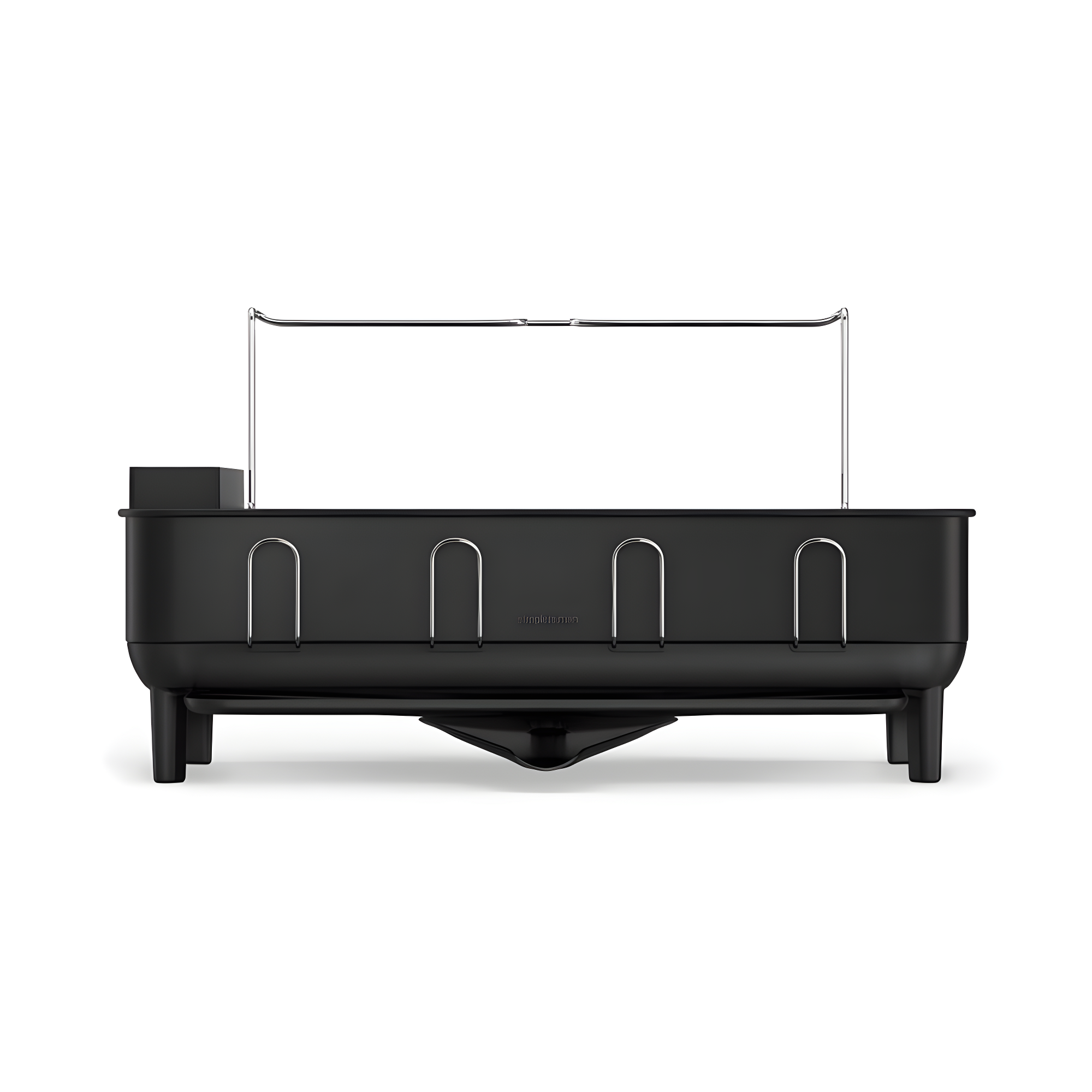 Simplehuman Kitchen Dish Drying Rack, Matte Black Steel