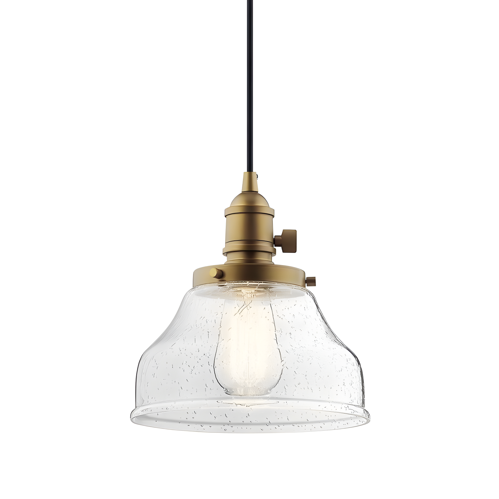 Kichler Lighting Avery 1 - Light Pendant in  Natural Brass