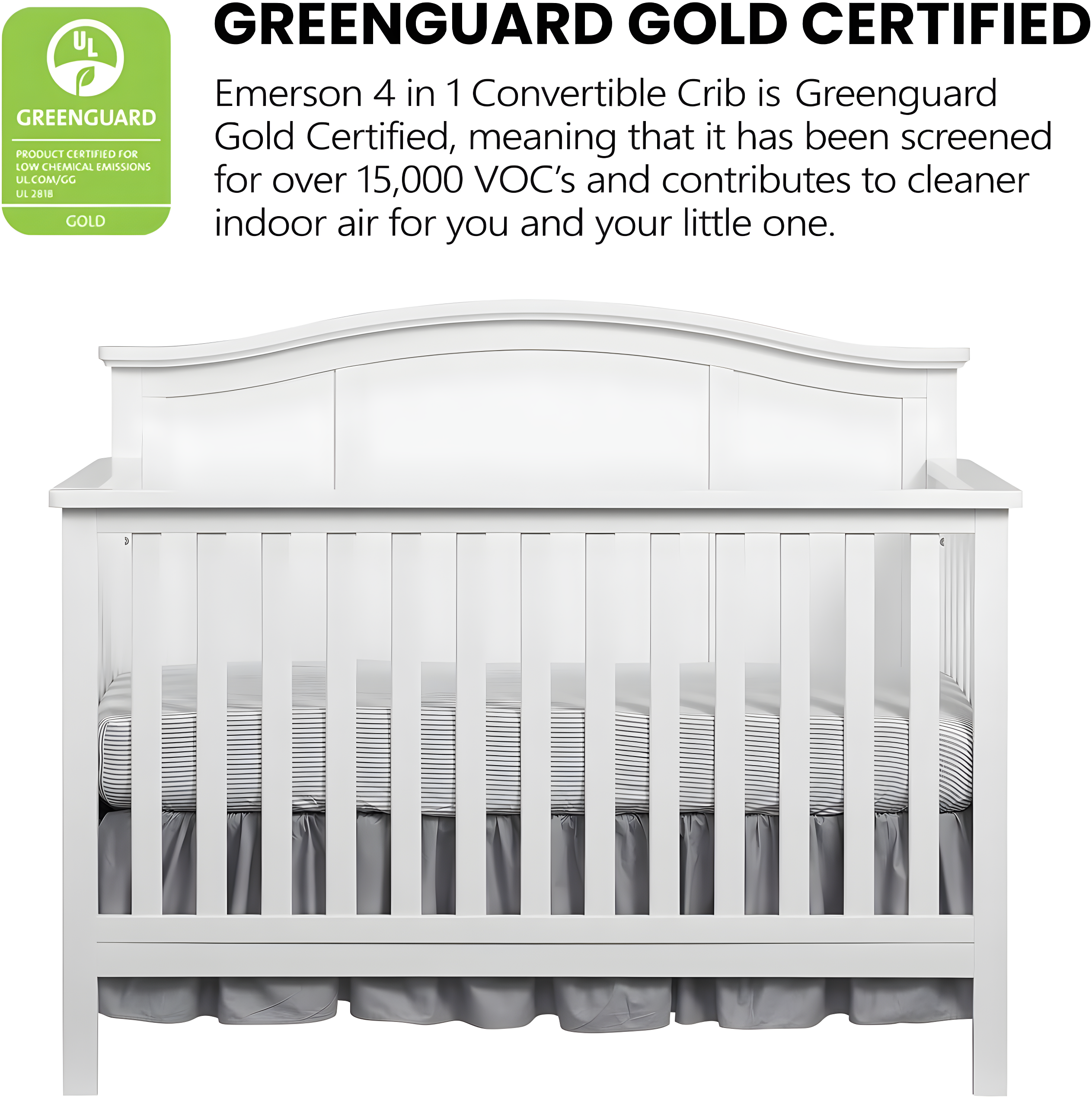 Emerson 4 In 1 Convertible Crib