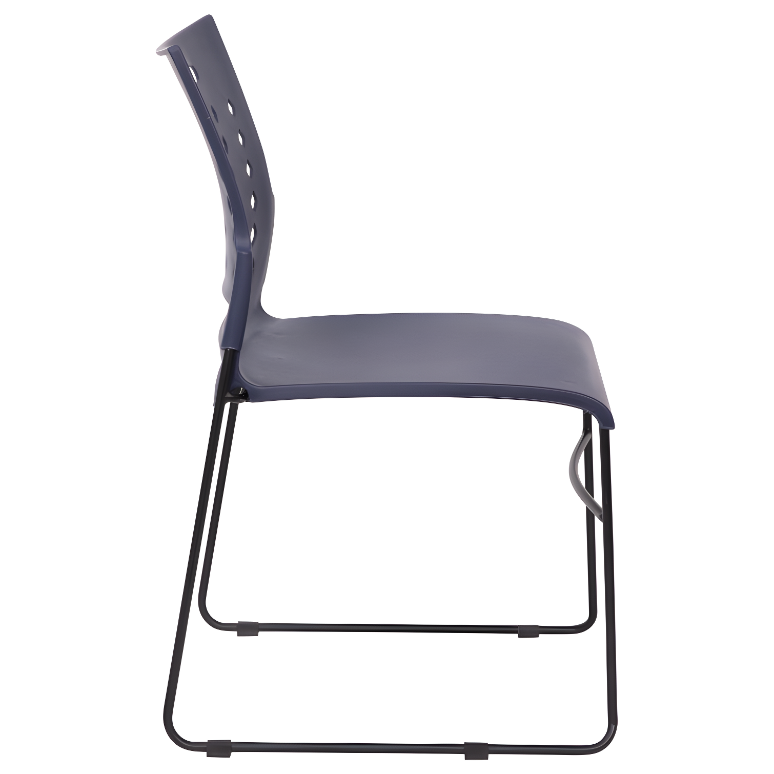 Flash Furniture 881 lb. Capacity Sled Base Stack Chair with Carry Handle and Air-Vent Back