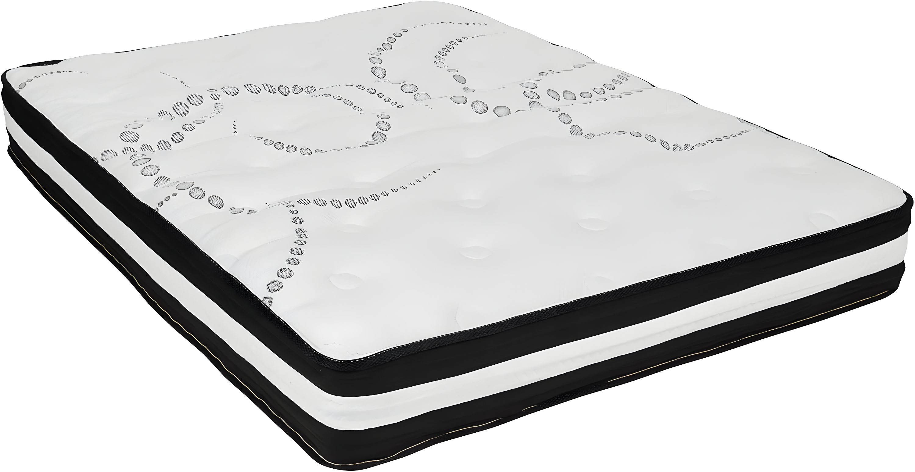 Merrick Lane 10 Inch Hybrid Full Size Mattress CertiPUR-US Certified Foam & Pocket Spring Mattress in a Box