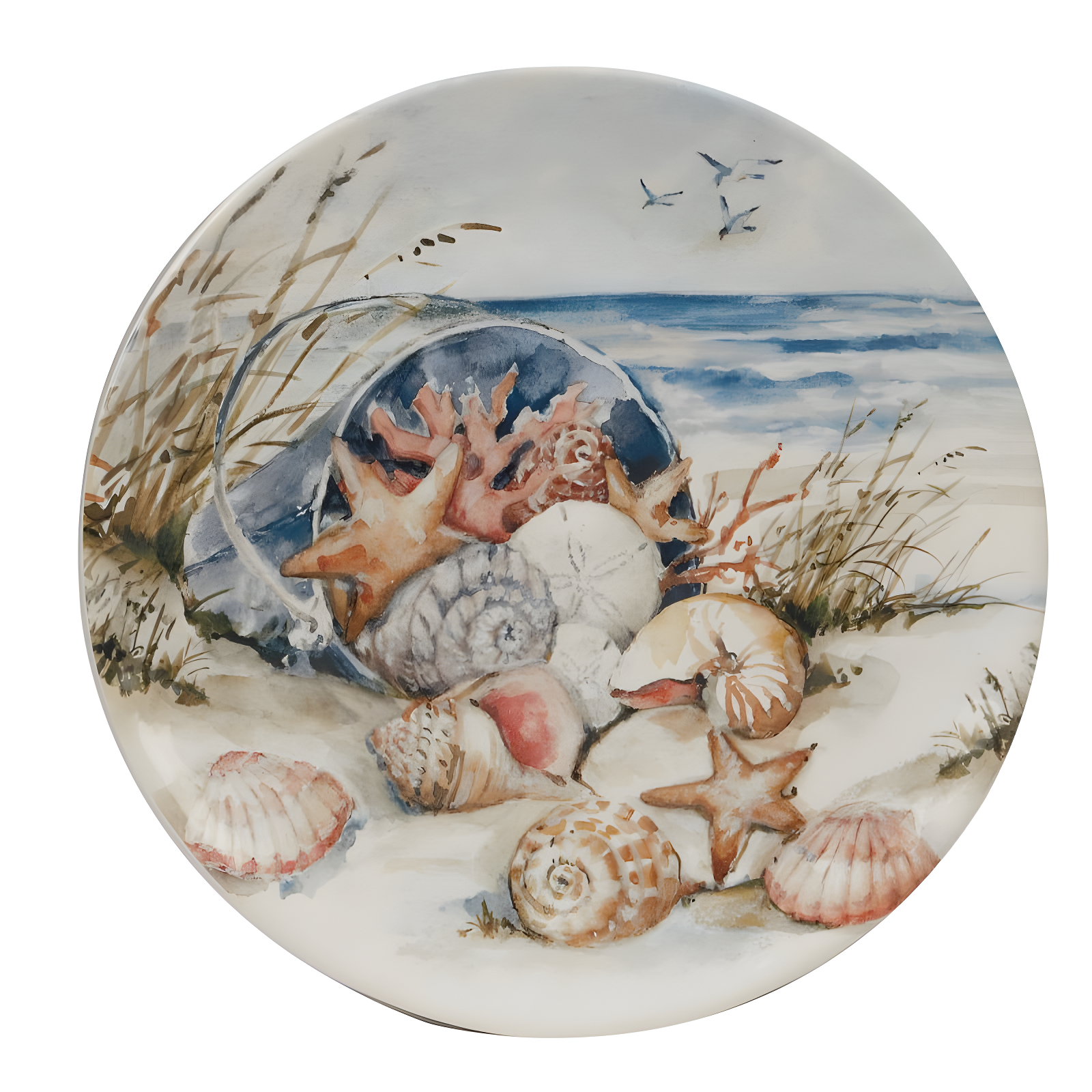 Coastal Landscape Set Of 4 Dinner Plate 11"