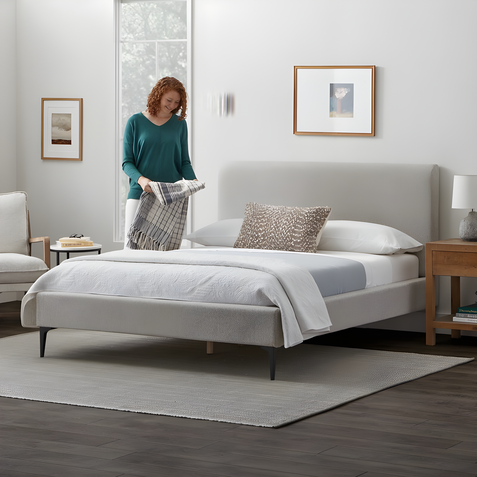 Wade Logan® Garfinkel Upholstered Platform Bed