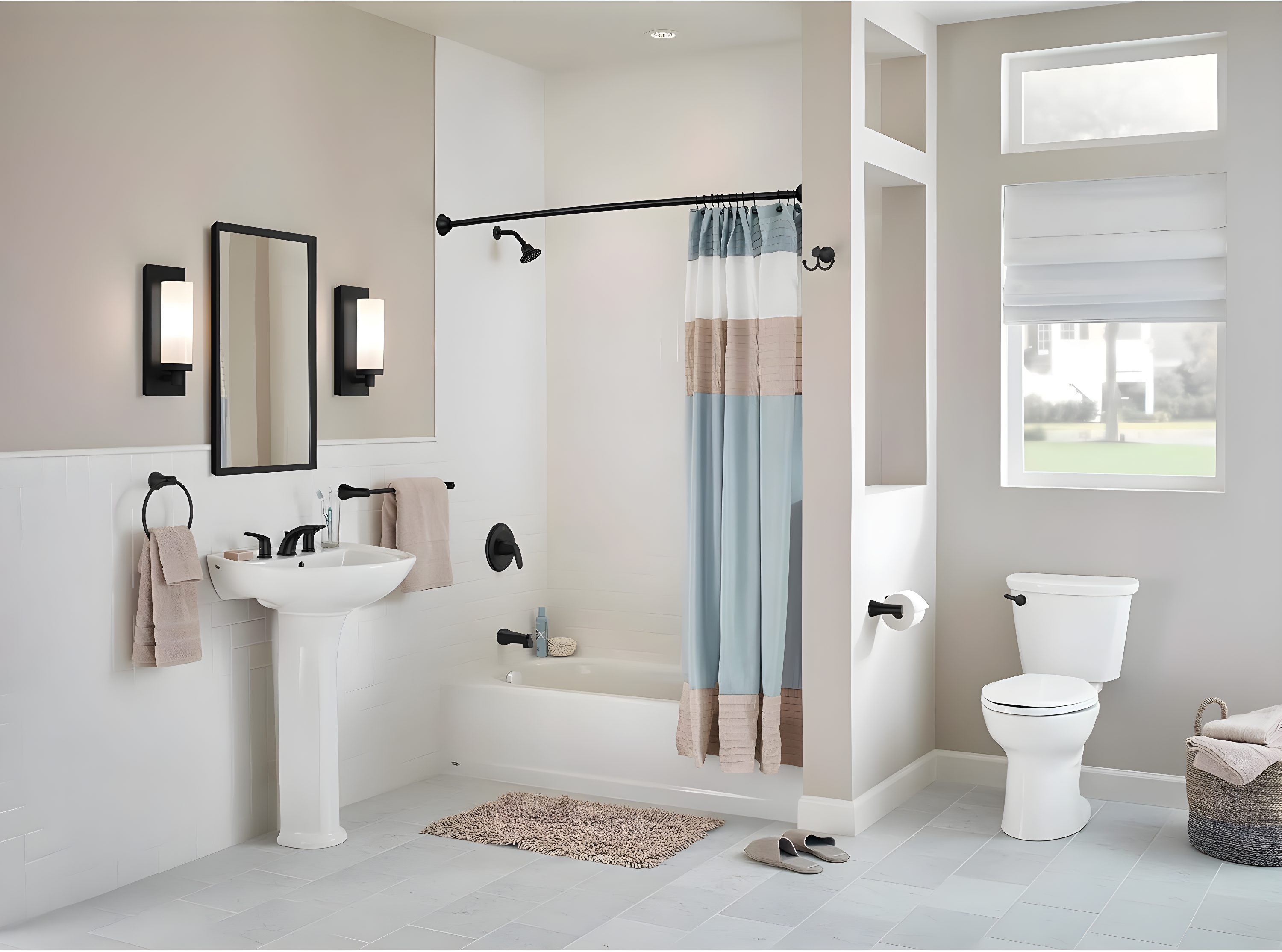 American Standard Tu075.508 Colony Pro Tub And Shower Trim Package - Black